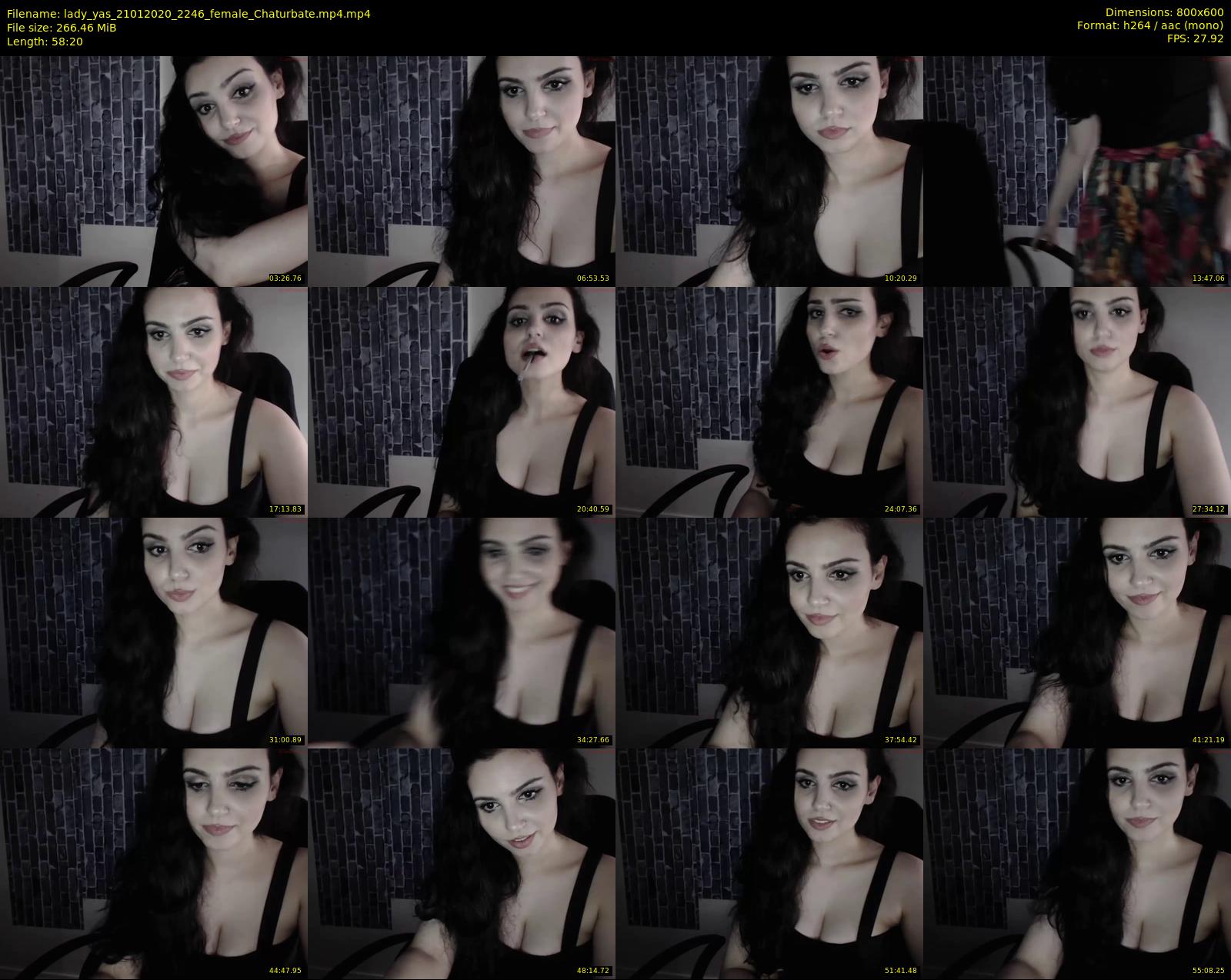 lady_yas — 59 minute Chaturbate female cam show recording, 480p, Jan 21, 2020