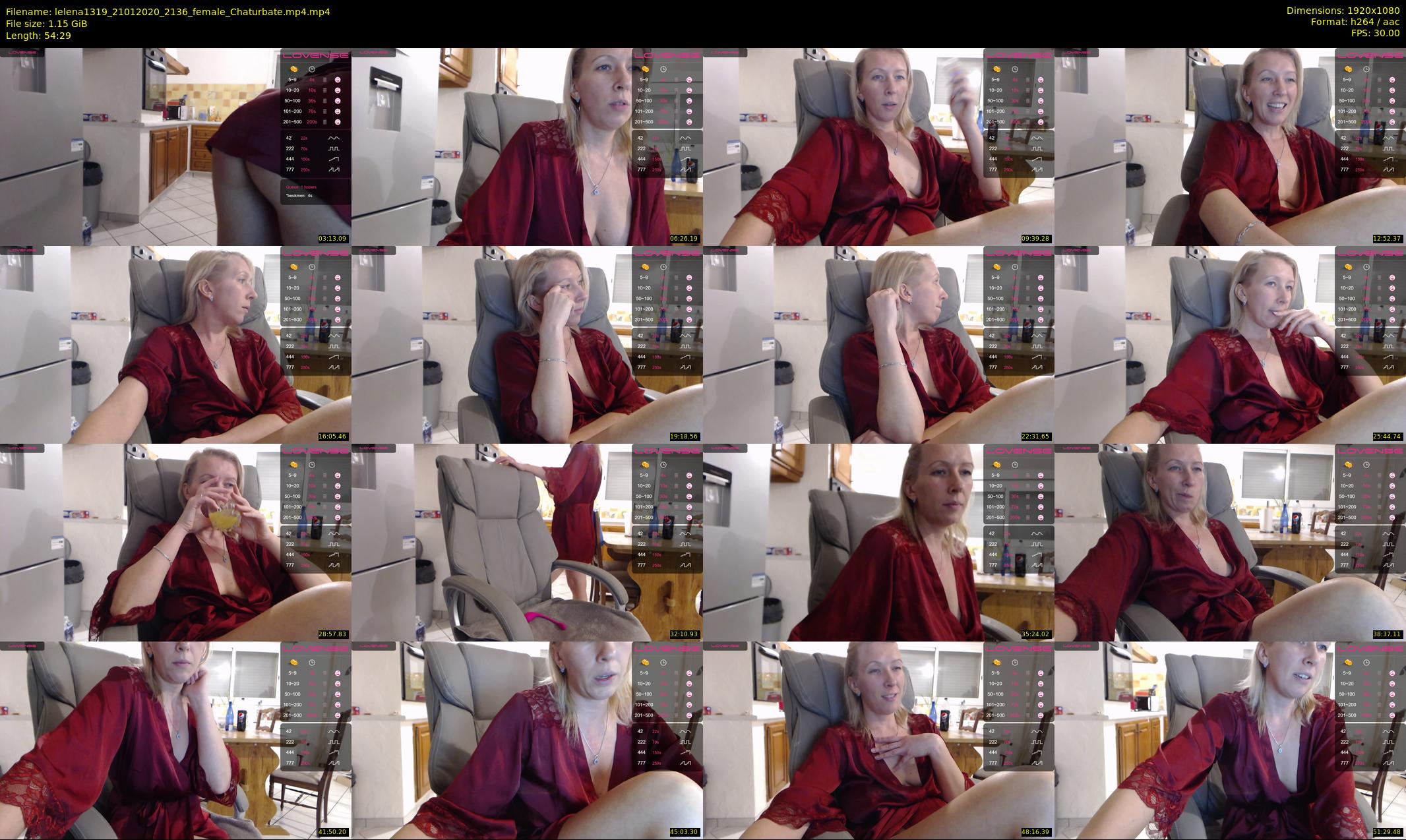 lelena1319 — 55 minute Chaturbate female cam show recording, 1080p, Jan 21, 2020