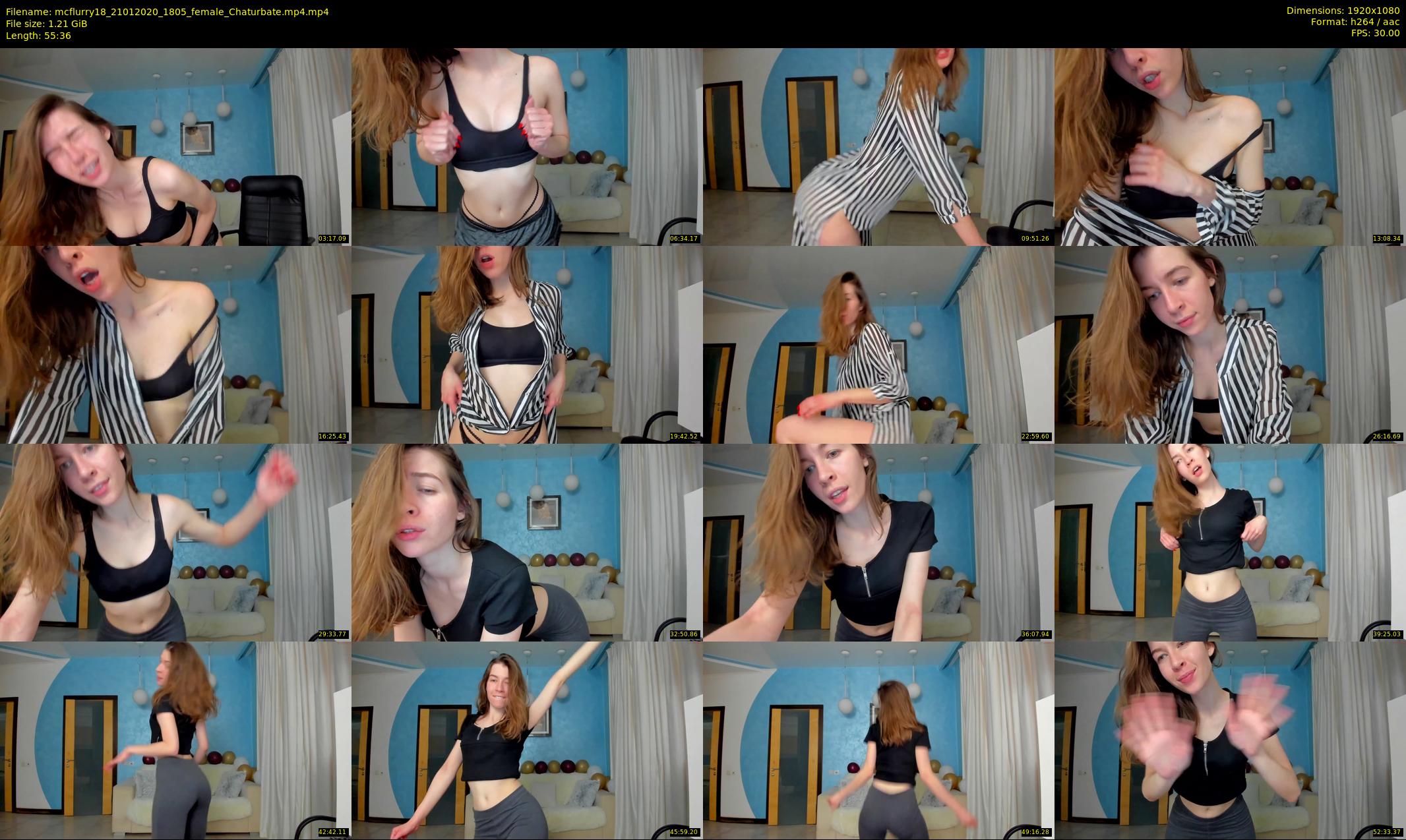 mcflurry18 — 56 minute Chaturbate female cam show recording, 1080p, Jan 21, 2020