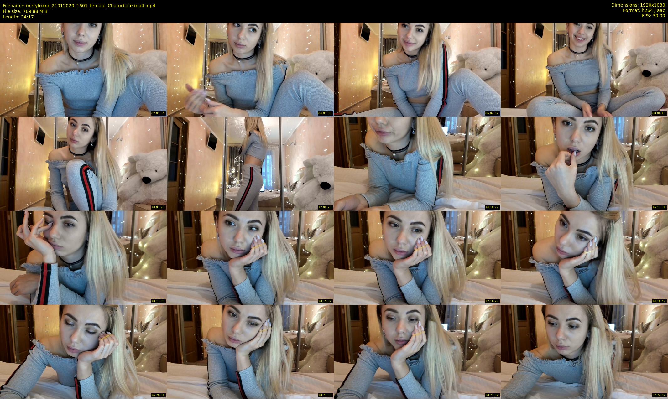 meryfoxxx — 35 minute Chaturbate female cam show recording, 1080p, Jan 21, 2020