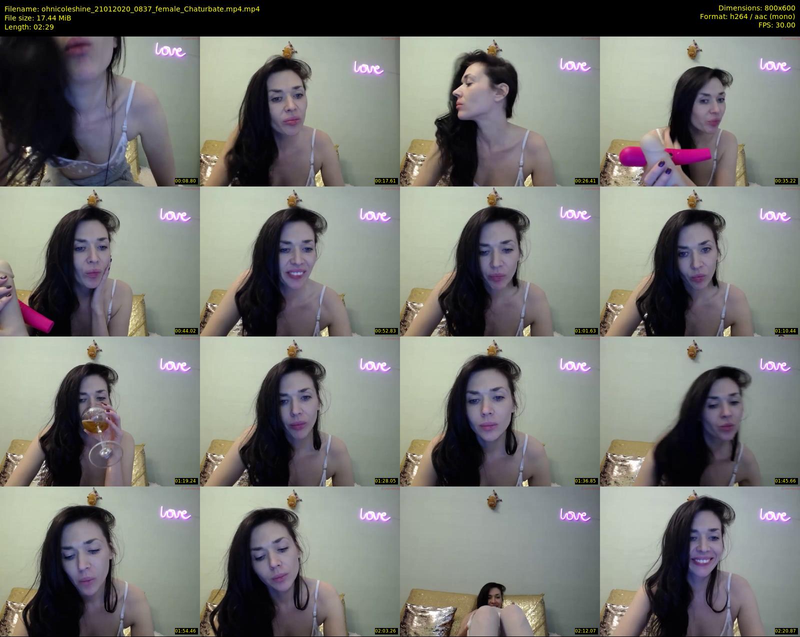 ohnicoleshine — 3 minute Chaturbate female cam show recording, 480p, Jan 21, 2020