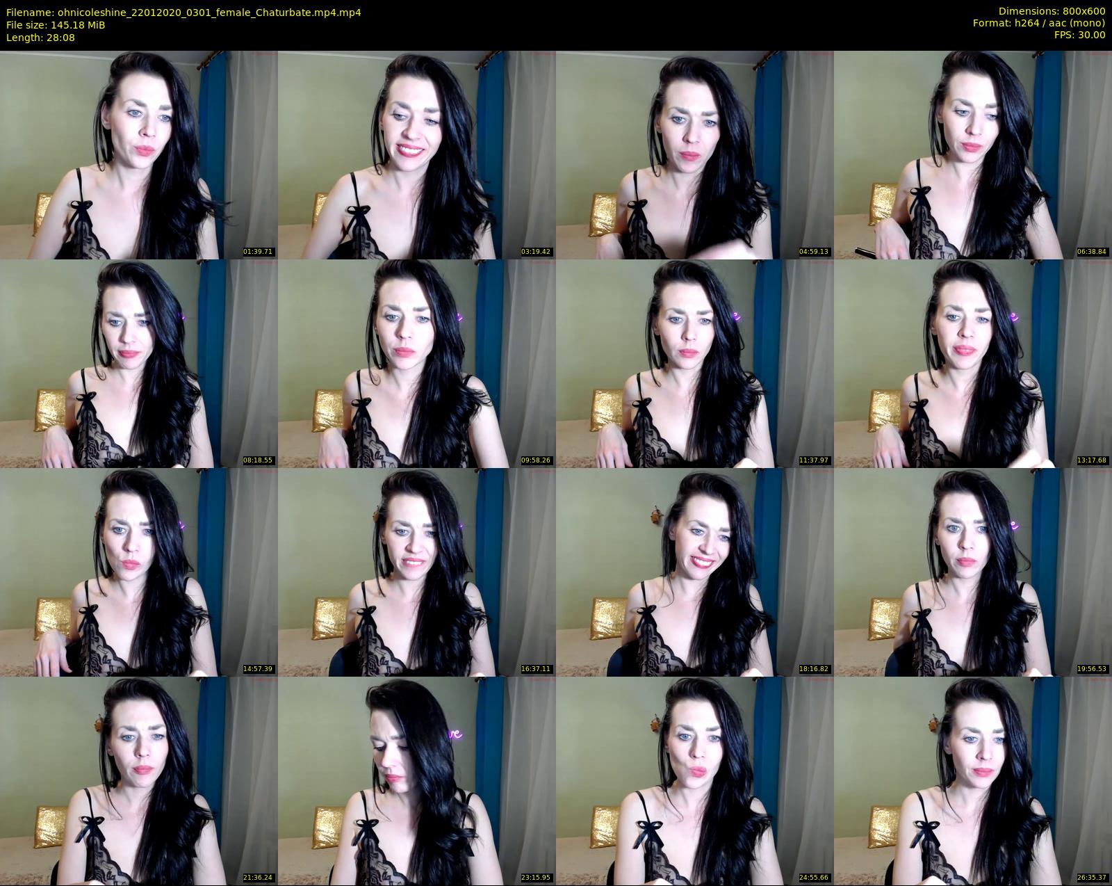 ohnicoleshine — 29 minute Chaturbate female cam show recording, 480p, Jan 22, 2020