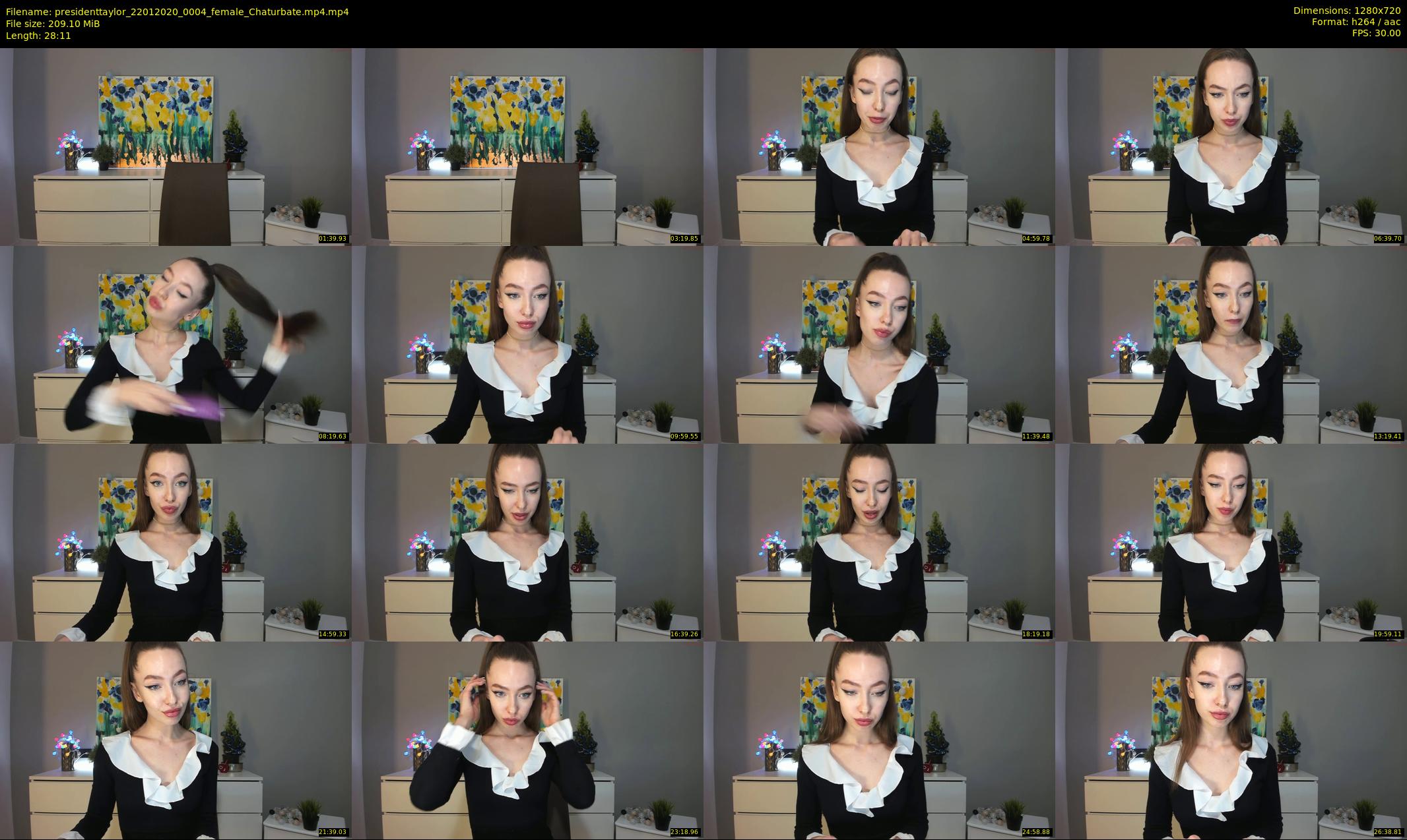 presidenttaylor — 29 minute Chaturbate female cam show recording, 720p, Jan 22, 2020