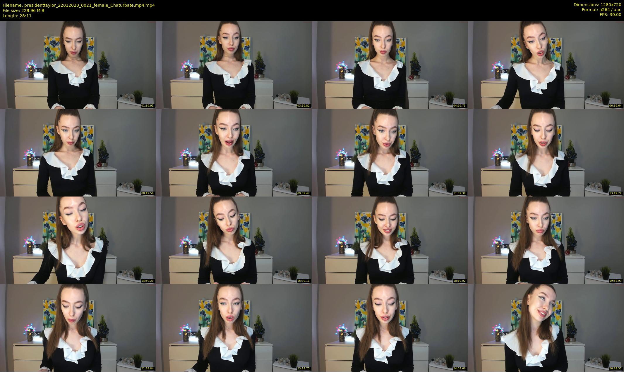 presidenttaylor — 29 minute Chaturbate female cam show recording, 720p, Jan 22, 2020