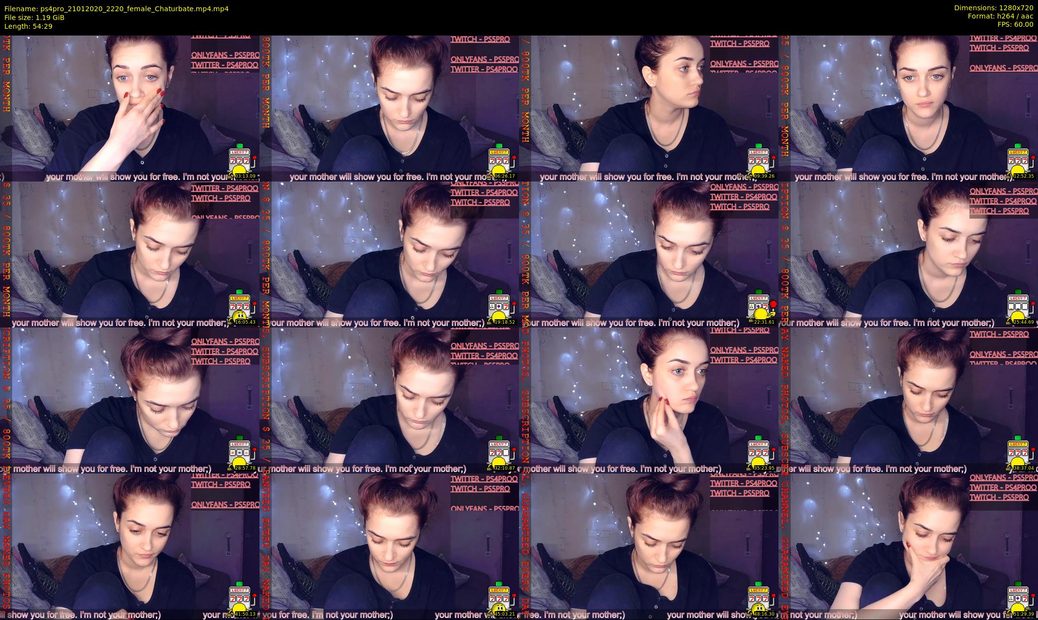 ps4pro — 55 minute Chaturbate female cam show recording, 720p, Jan 21, 2020