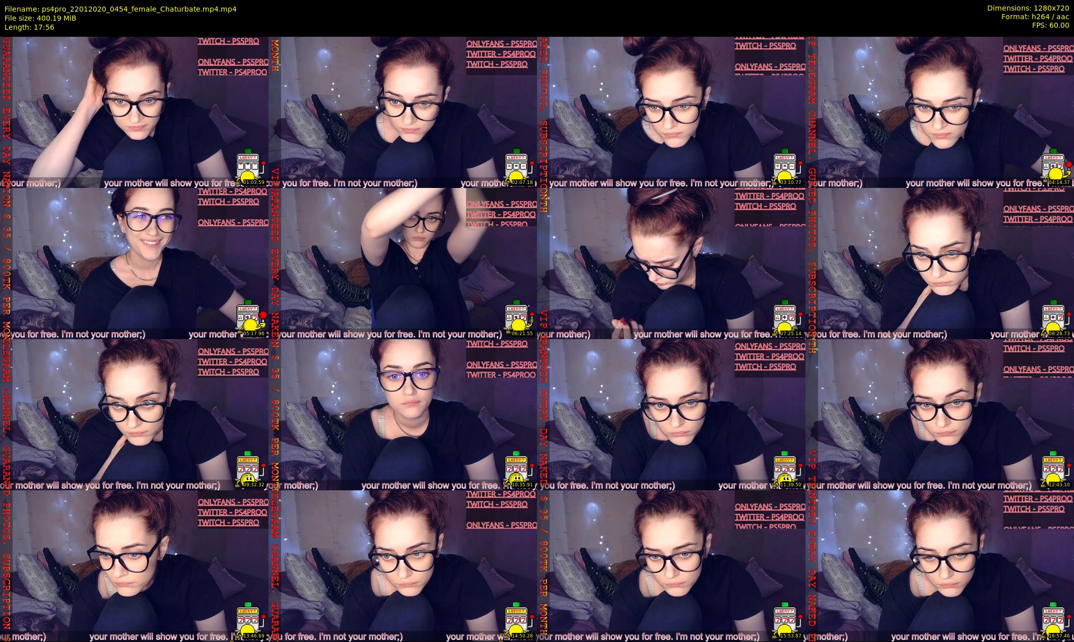 ps4pro — 18 minute Chaturbate female cam show recording, 720p, Jan 22, 2020