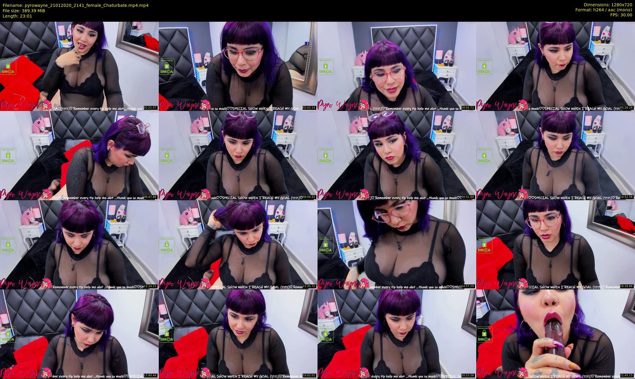 pyrowayne — 24 minute Chaturbate female cam show recording, 720p, Jan 21, 2020