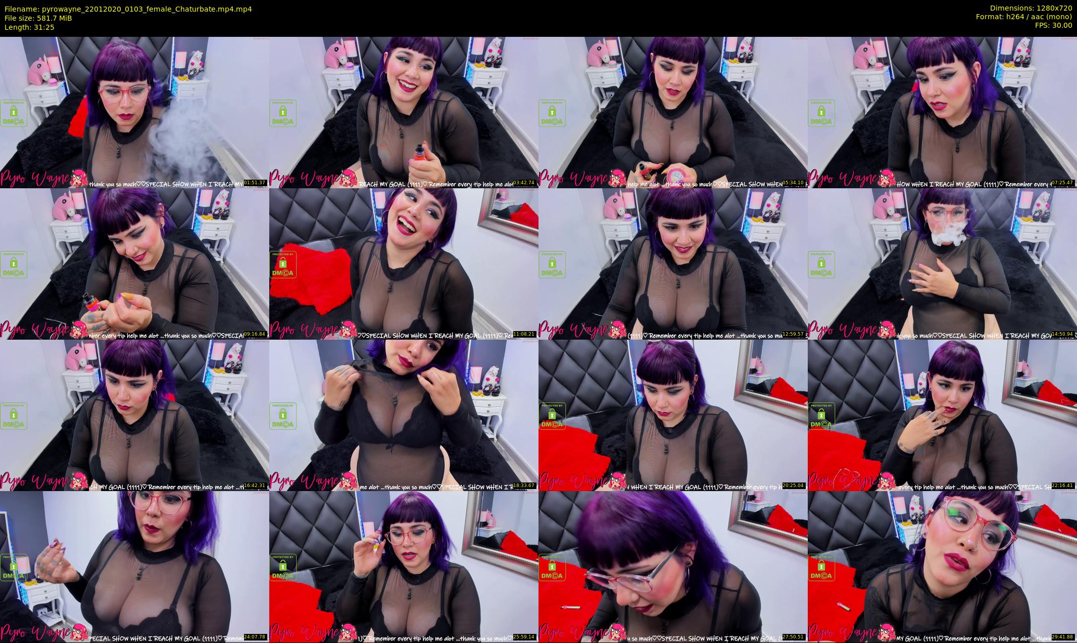 pyrowayne — 32 minute Chaturbate female cam show recording, 720p, Jan 22, 2020