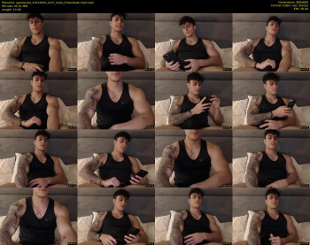 spartacozz — 14 minute Chaturbate male cam show recording, 480p, Jan 21, 2020
