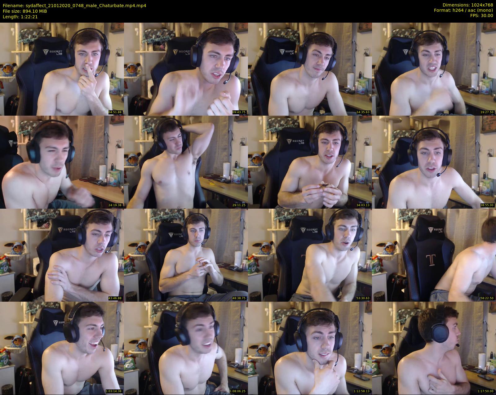 sydaffect — 83 minute Chaturbate male cam show recording, 720p, Jan 21, 2020
