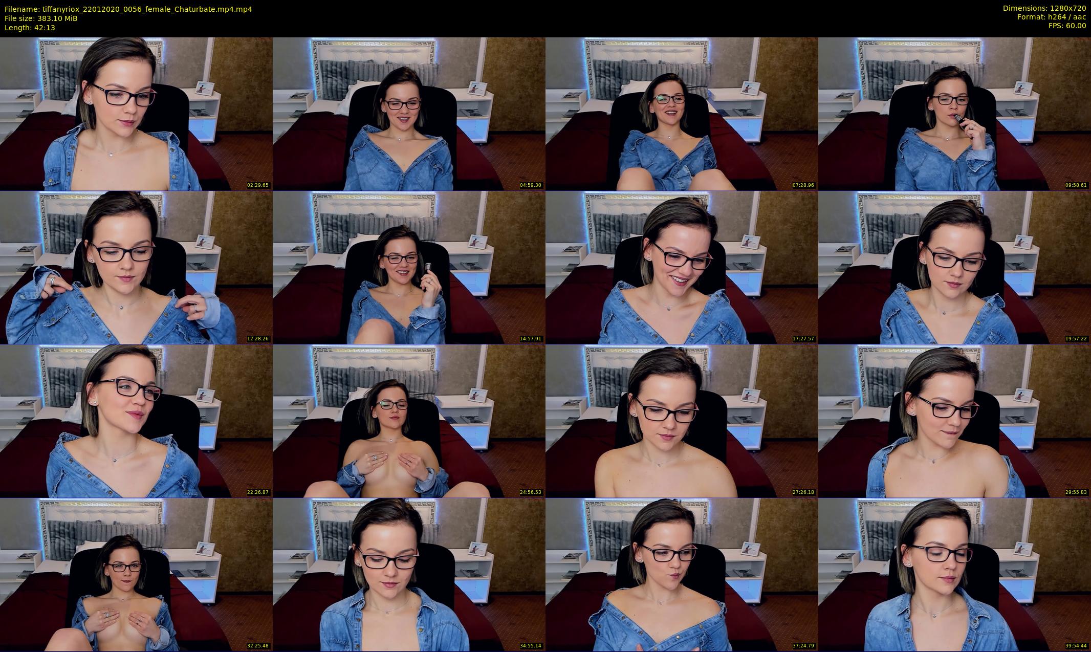 tiffanyriox — 43 minute Chaturbate female cam show recording, 720p, Jan 22, 2020