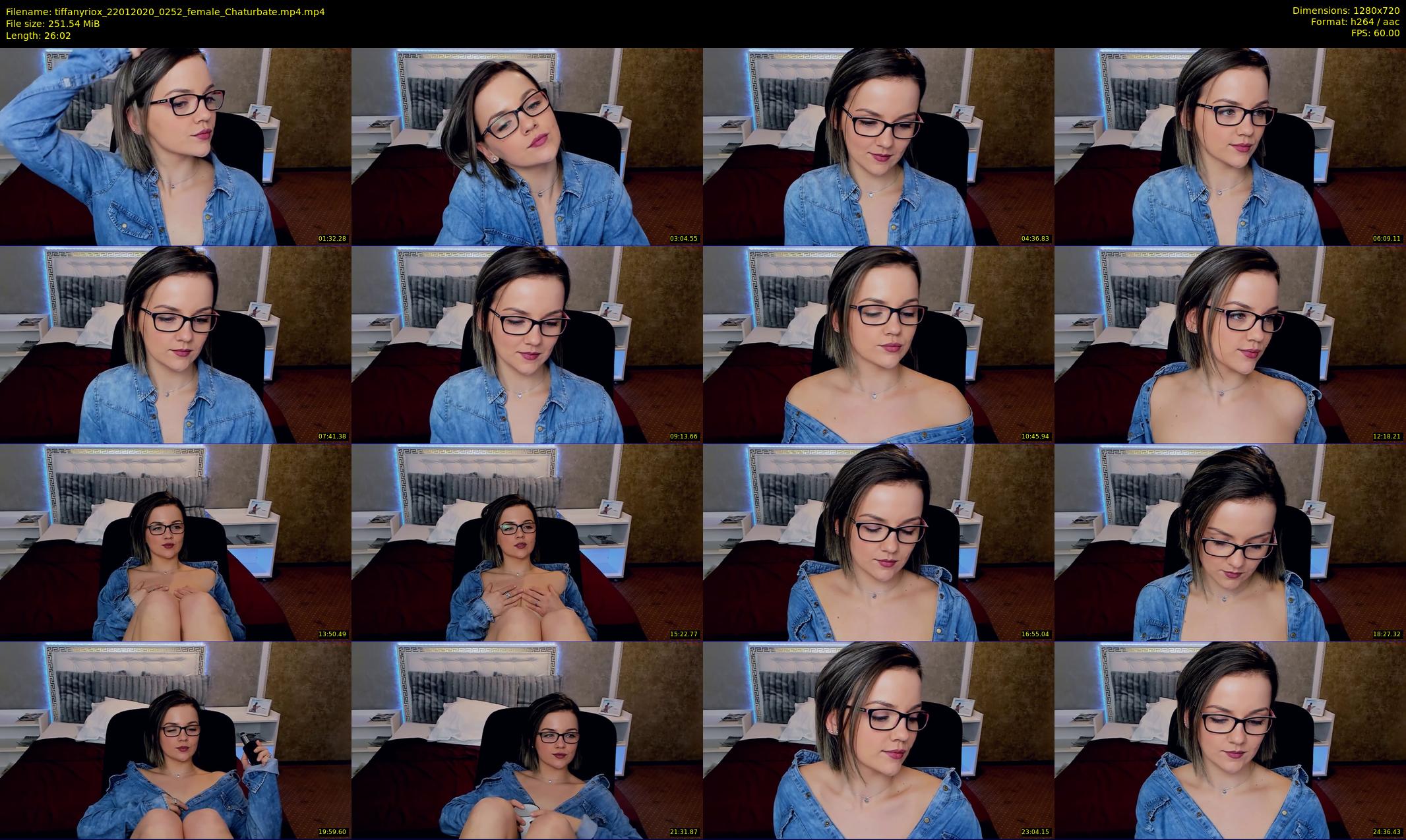tiffanyriox — 27 minute Chaturbate female cam show recording, 720p, Jan 22, 2020