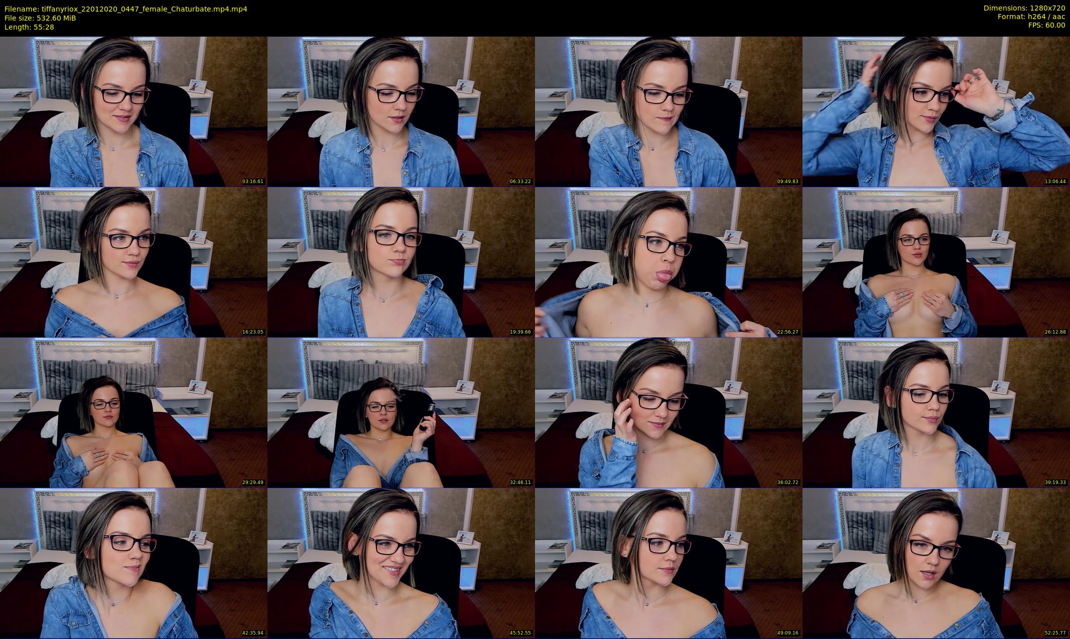 tiffanyriox — 56 minute Chaturbate female cam show recording, 720p, Jan 22, 2020