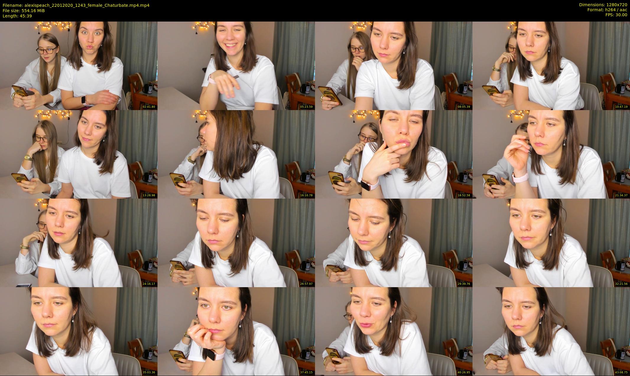 alexispeach — 46 minute Chaturbate female cam show recording, 720p, Jan 22, 2020