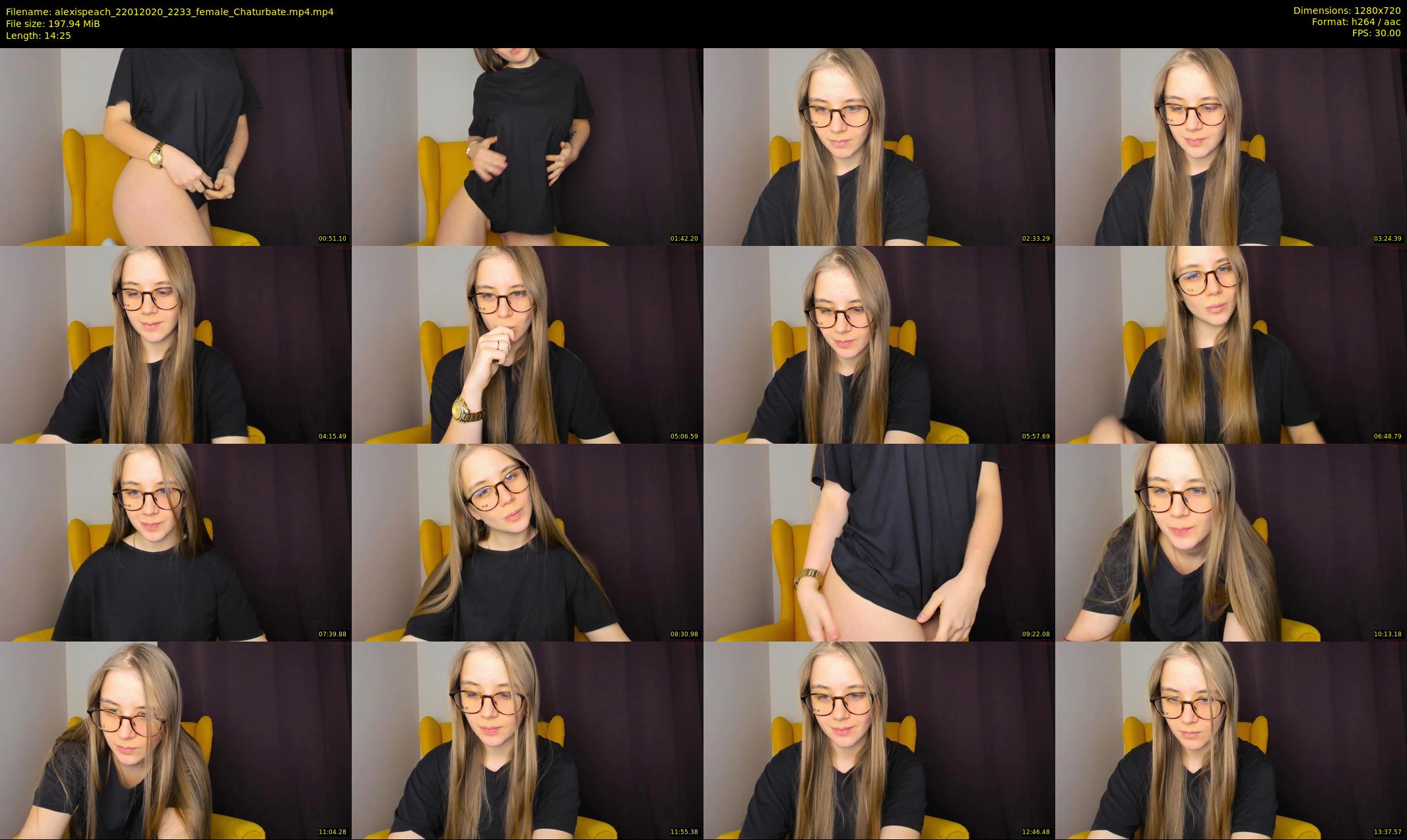 alexispeach — 15 minute Chaturbate female cam show recording, 720p, Jan 22, 2020