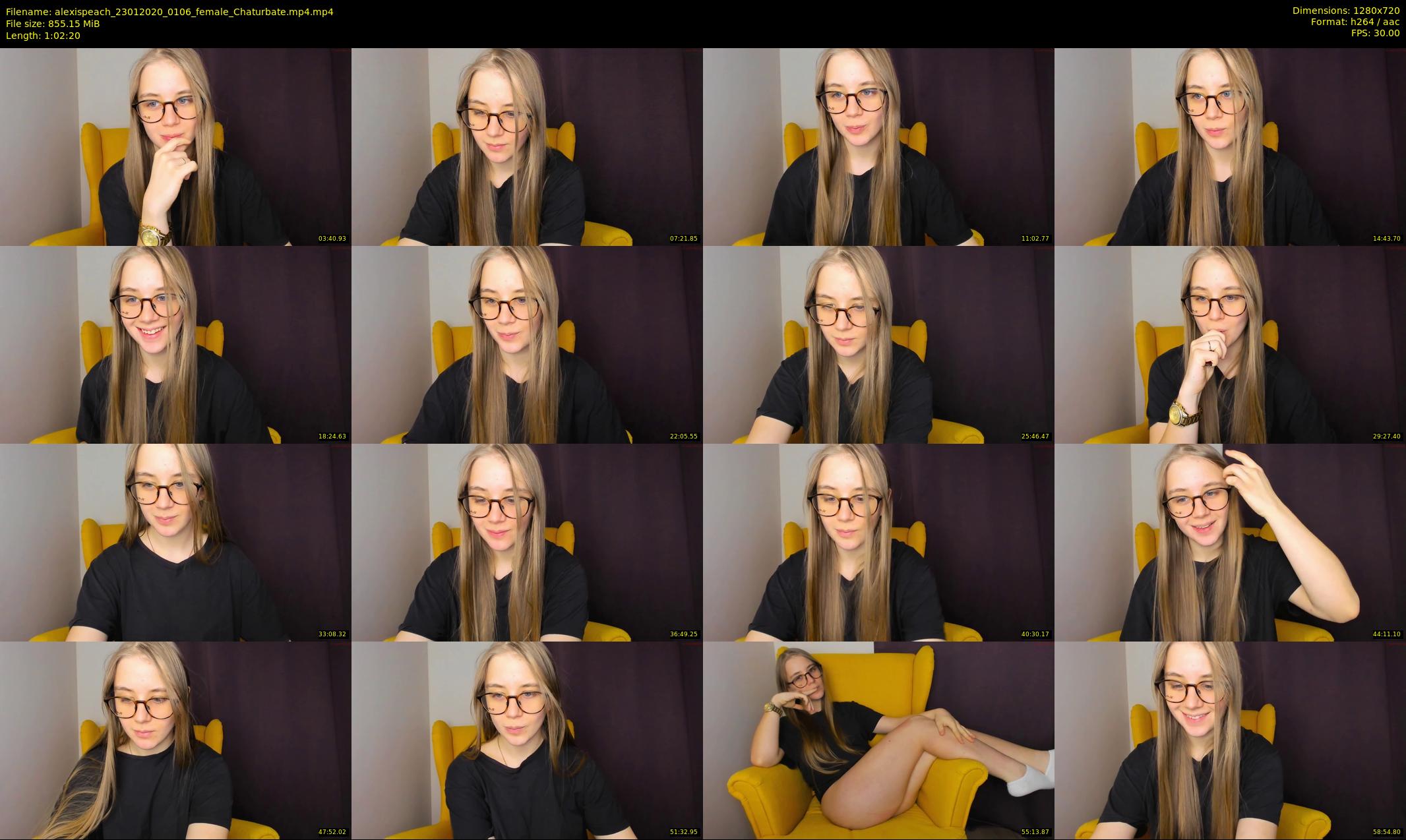 alexispeach — 63 minute Chaturbate female cam show recording, 720p, Jan 23, 2020