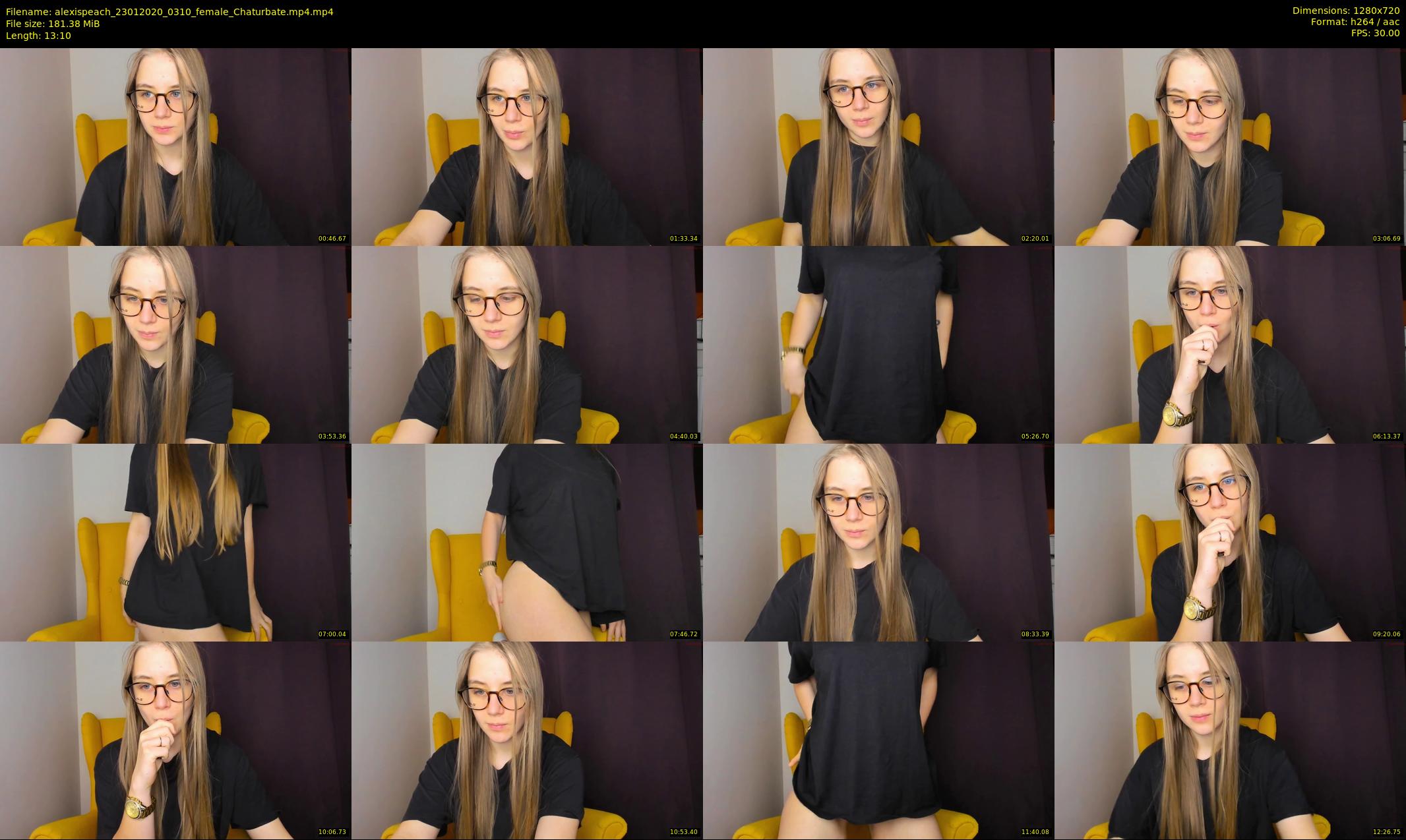 alexispeach — 14 minute Chaturbate female cam show recording, 720p, Jan 23, 2020