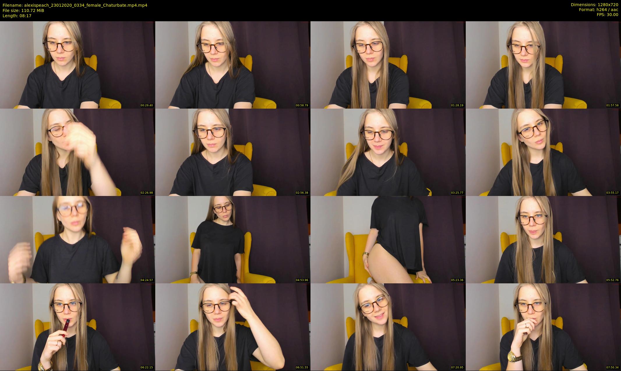 alexispeach — 9 minute Chaturbate female cam show recording, 720p, Jan 23, 2020
