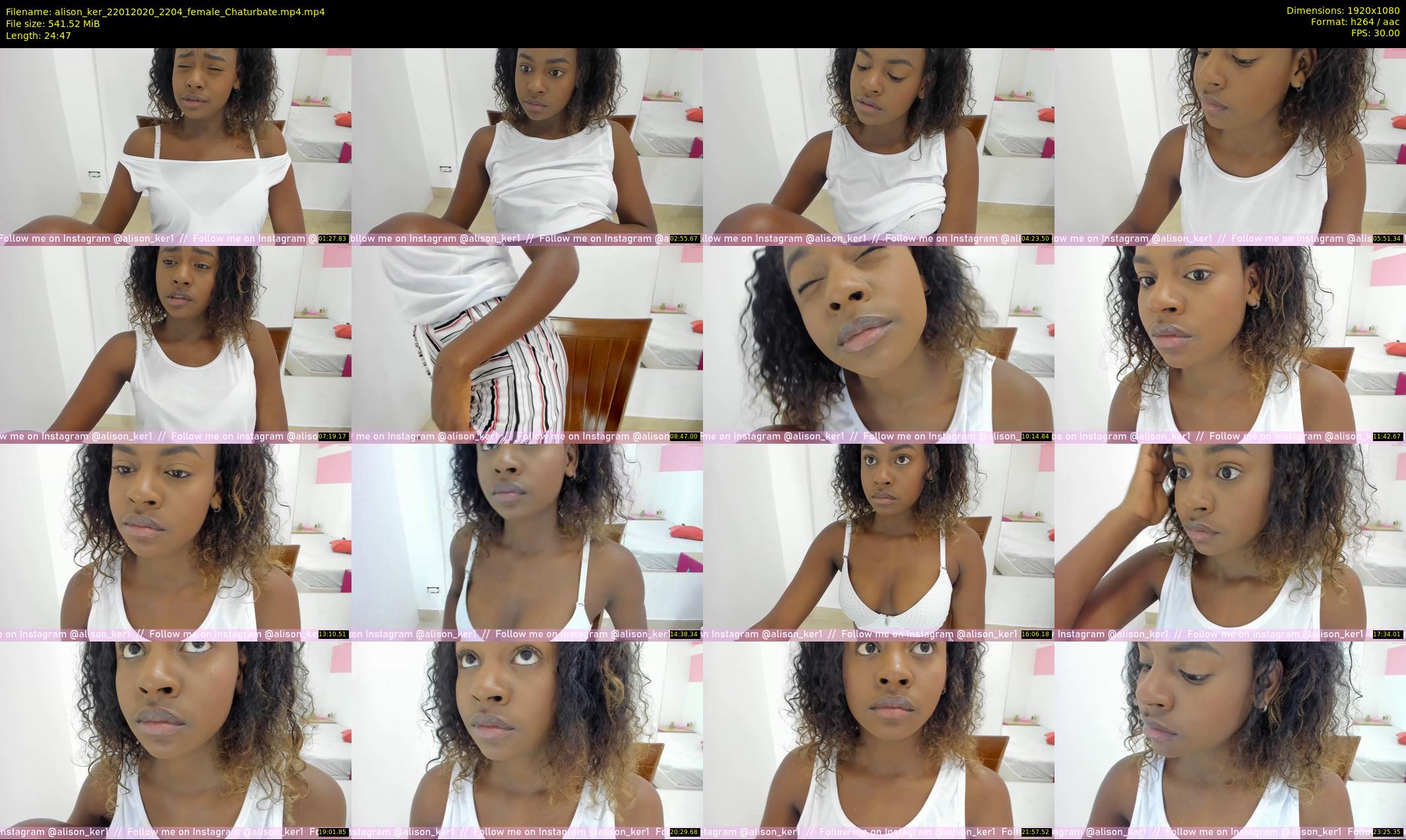 alison_ker — 25 minute Chaturbate female cam show recording, 1080p, Jan 22, 2020