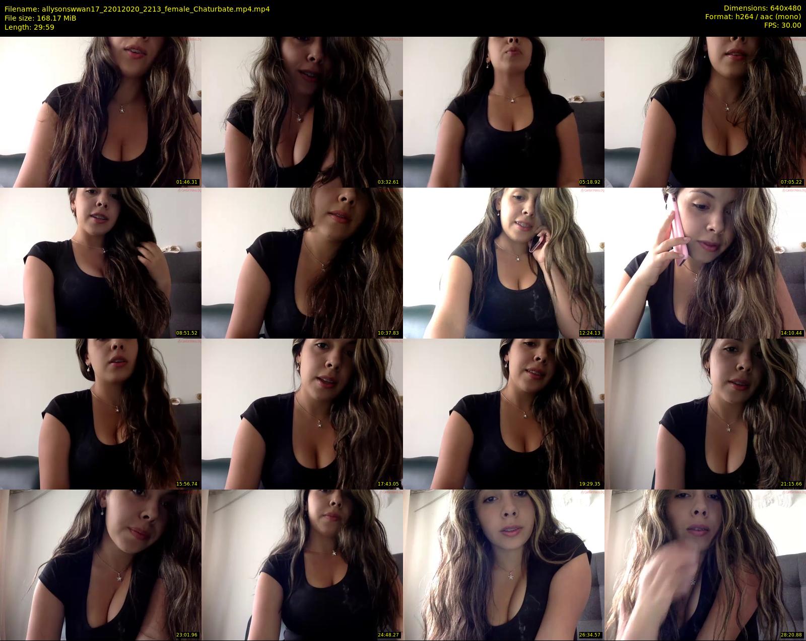 allysonswwan17 — 30 minute Chaturbate female cam show recording, 480p, Jan 22, 2020