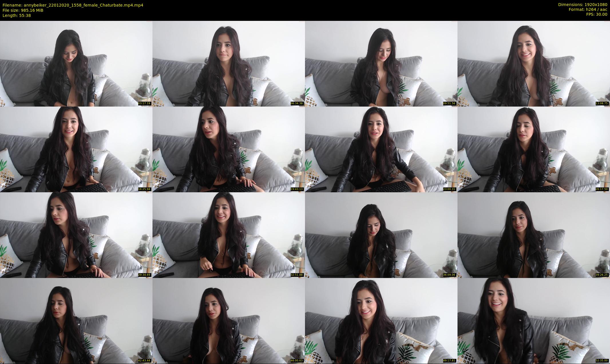 annybeiker — 56 minute Chaturbate female cam show recording, 1080p, Jan 22, 2020