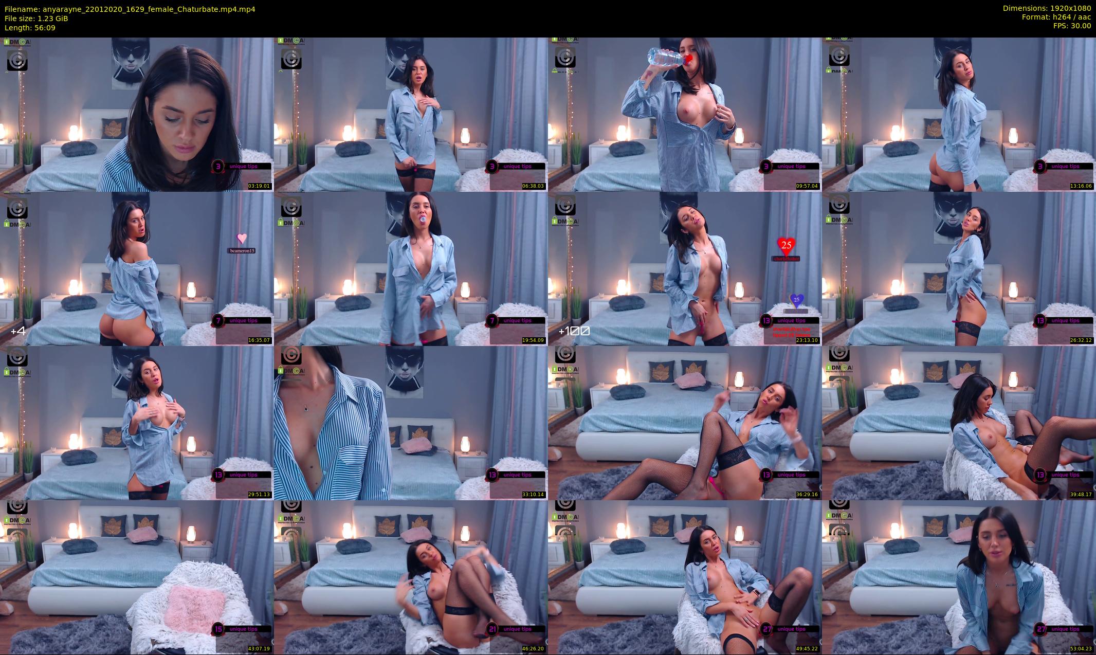 anyarayne — 57 minute Chaturbate female cam show recording, 1080p, Jan 22, 2020