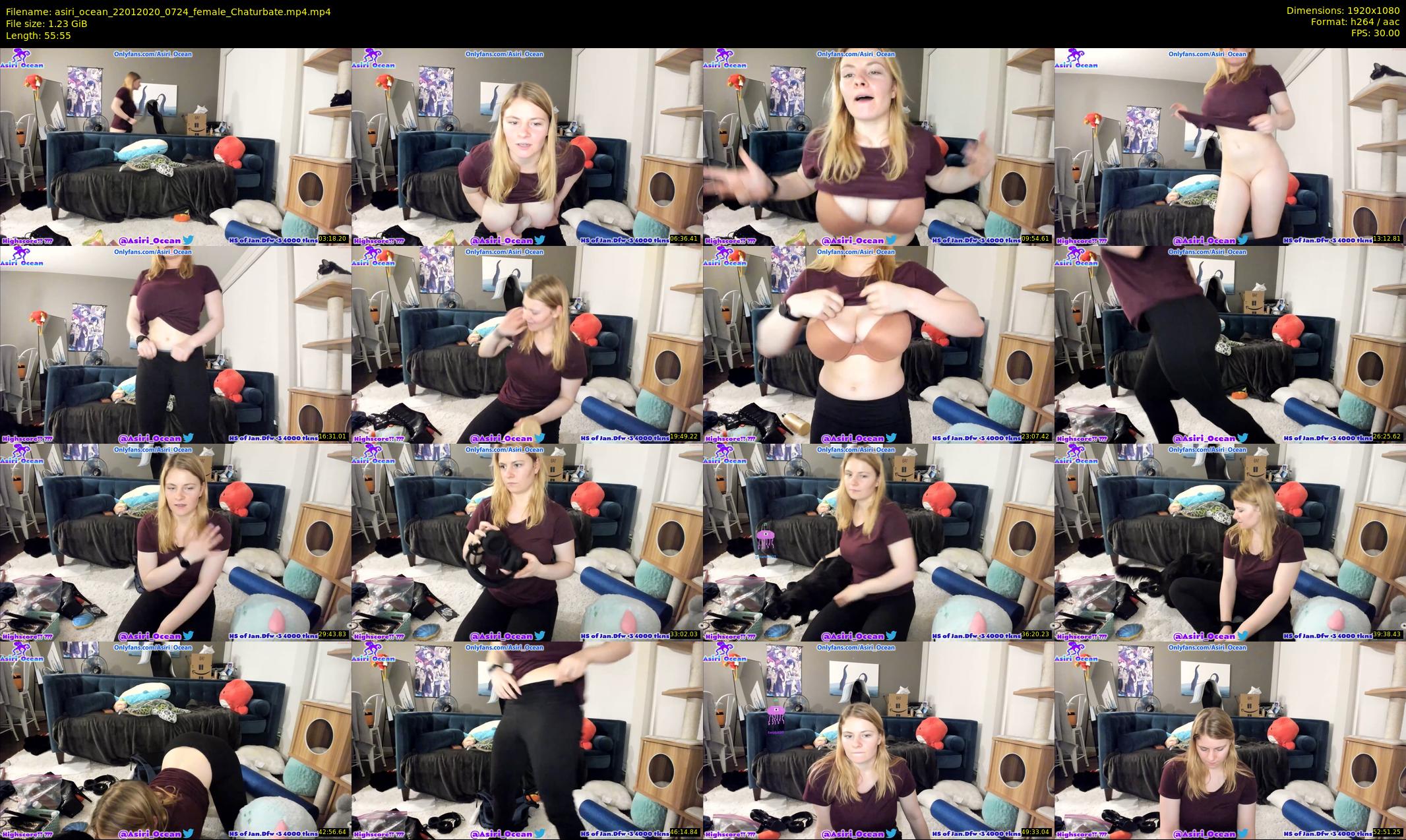 asiri_ocean — 56 minute Chaturbate female cam show recording, 1080p, Jan 22, 2020