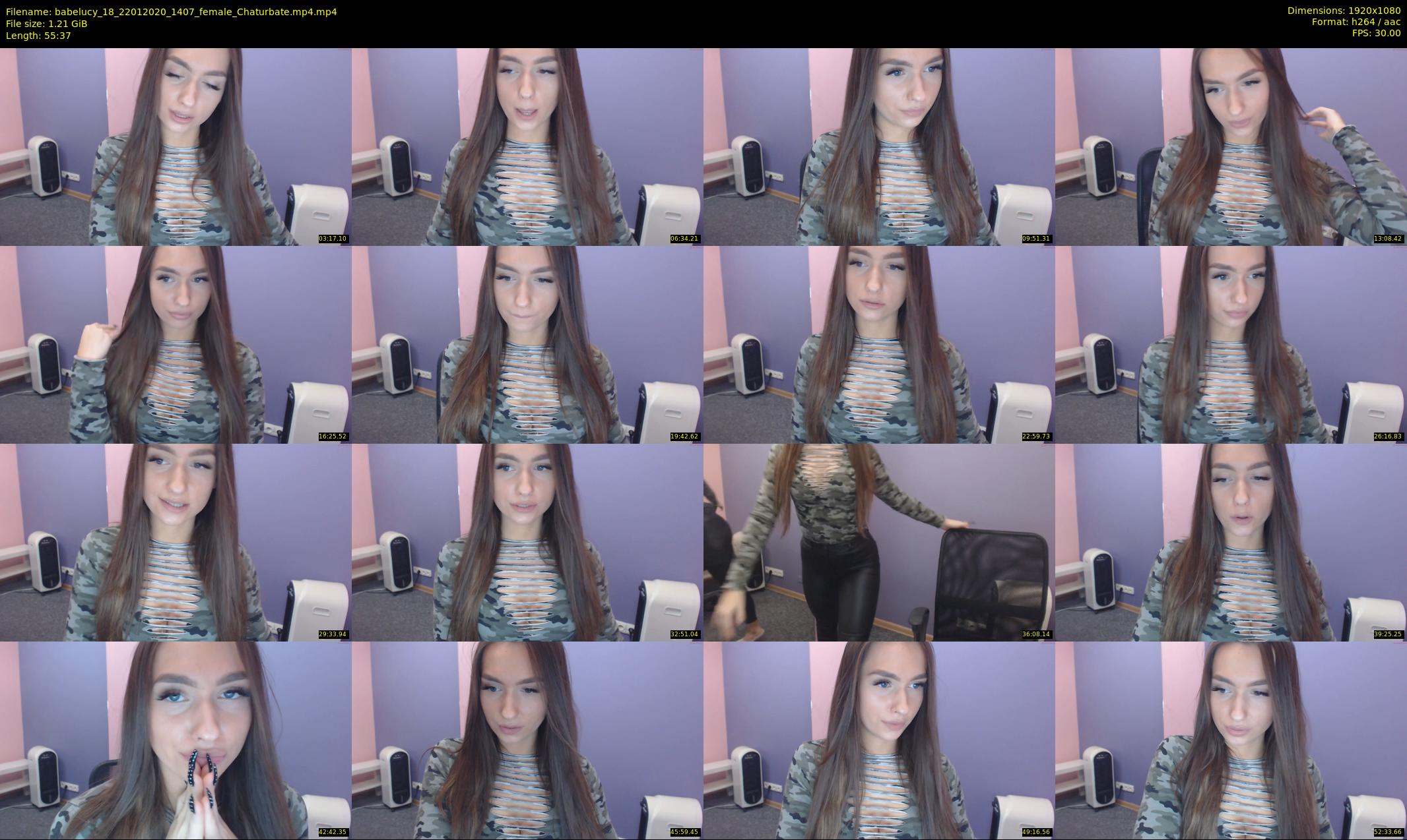 babelucy_18 — 56 minute Chaturbate female cam show recording, 1080p, Jan 22, 2020