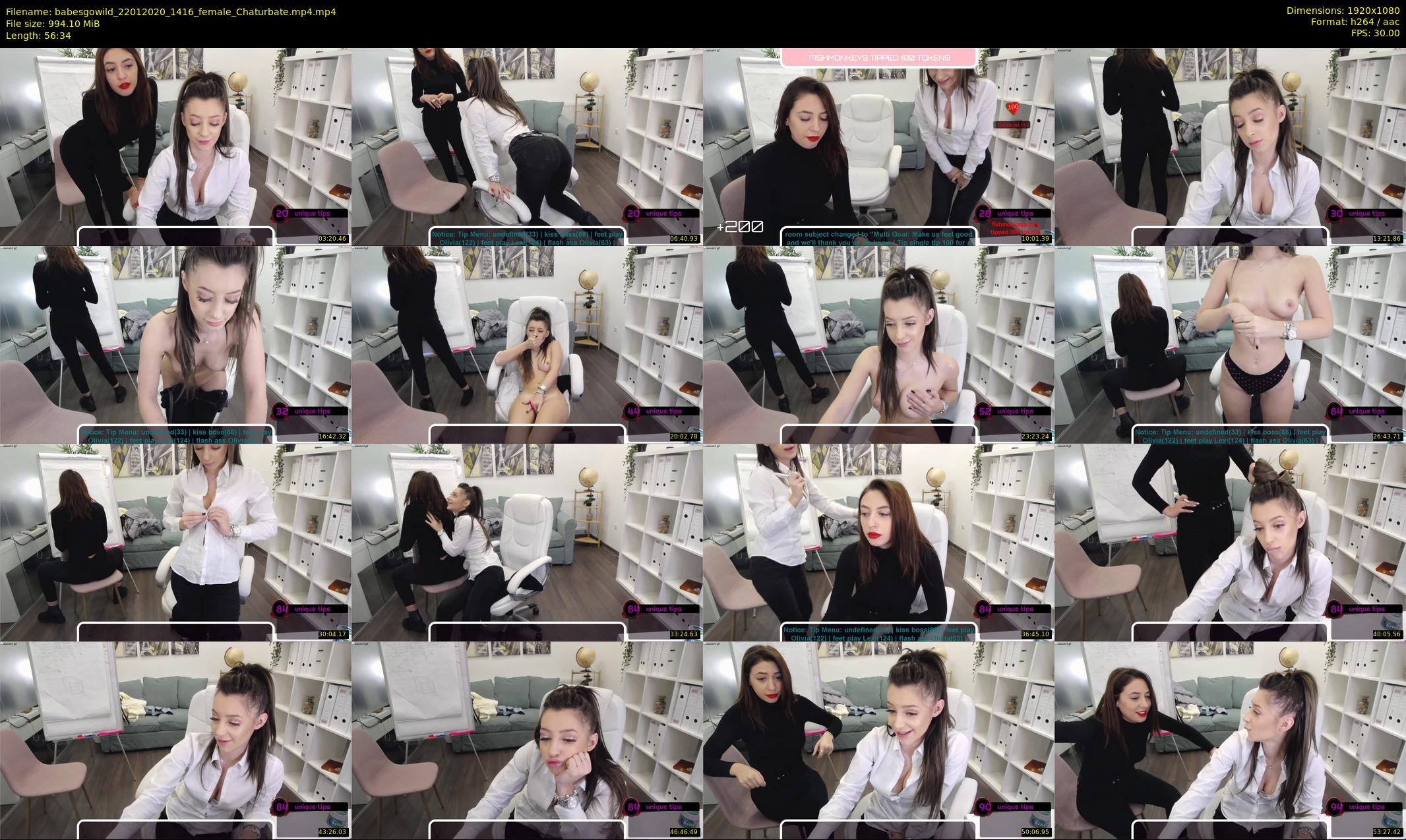 babesgowild — 57 minute Chaturbate couple cam show recording, 1080p, Jan 22, 2020