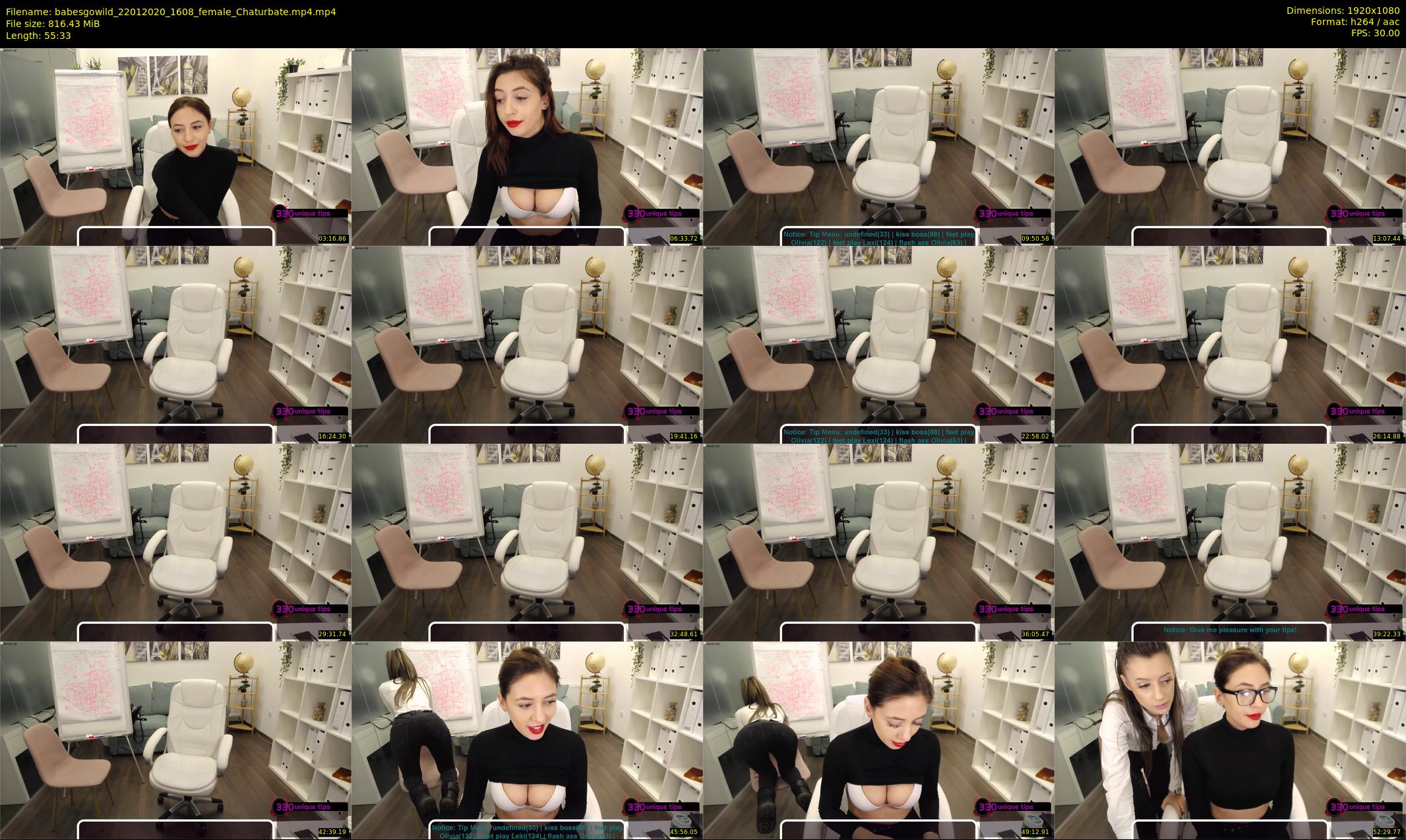 babesgowild — 56 minute Chaturbate couple cam show recording, 1080p, Jan 22, 2020