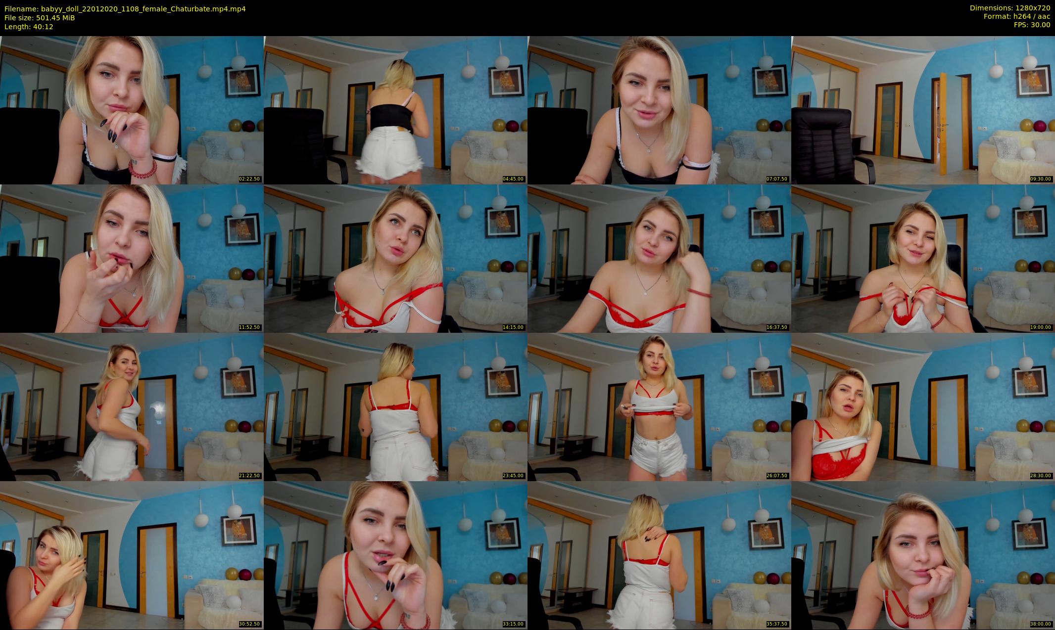 babyy_doll — 41 minute Chaturbate female cam show recording, 720p, Jan 22, 2020