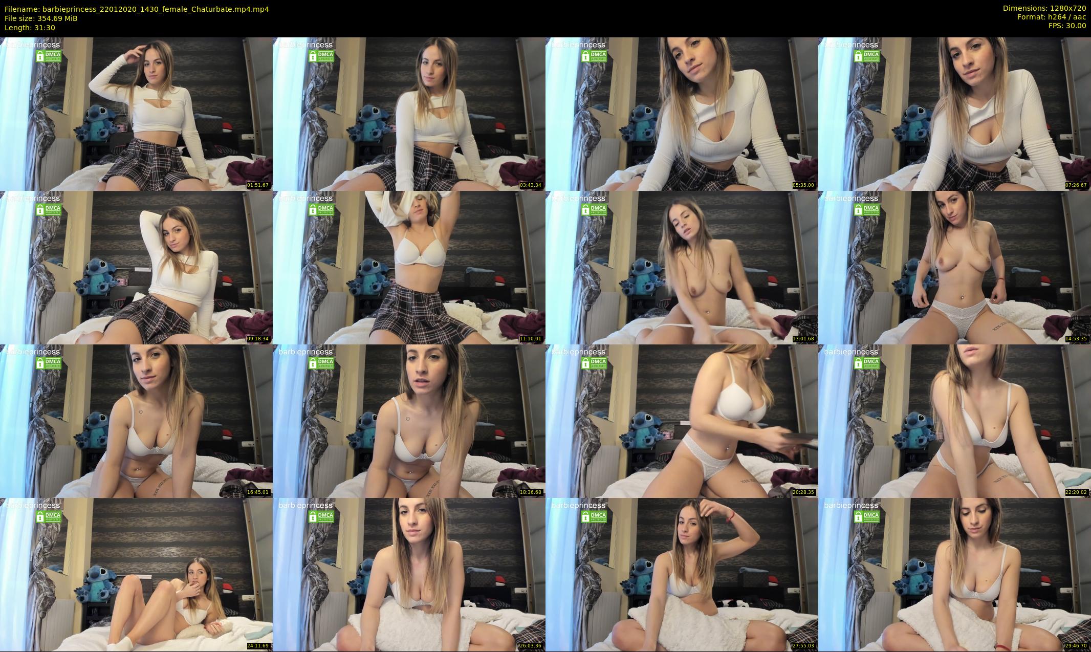 barbieprincess — 32 minute Chaturbate female cam show recording, 720p, Jan 22, 2020