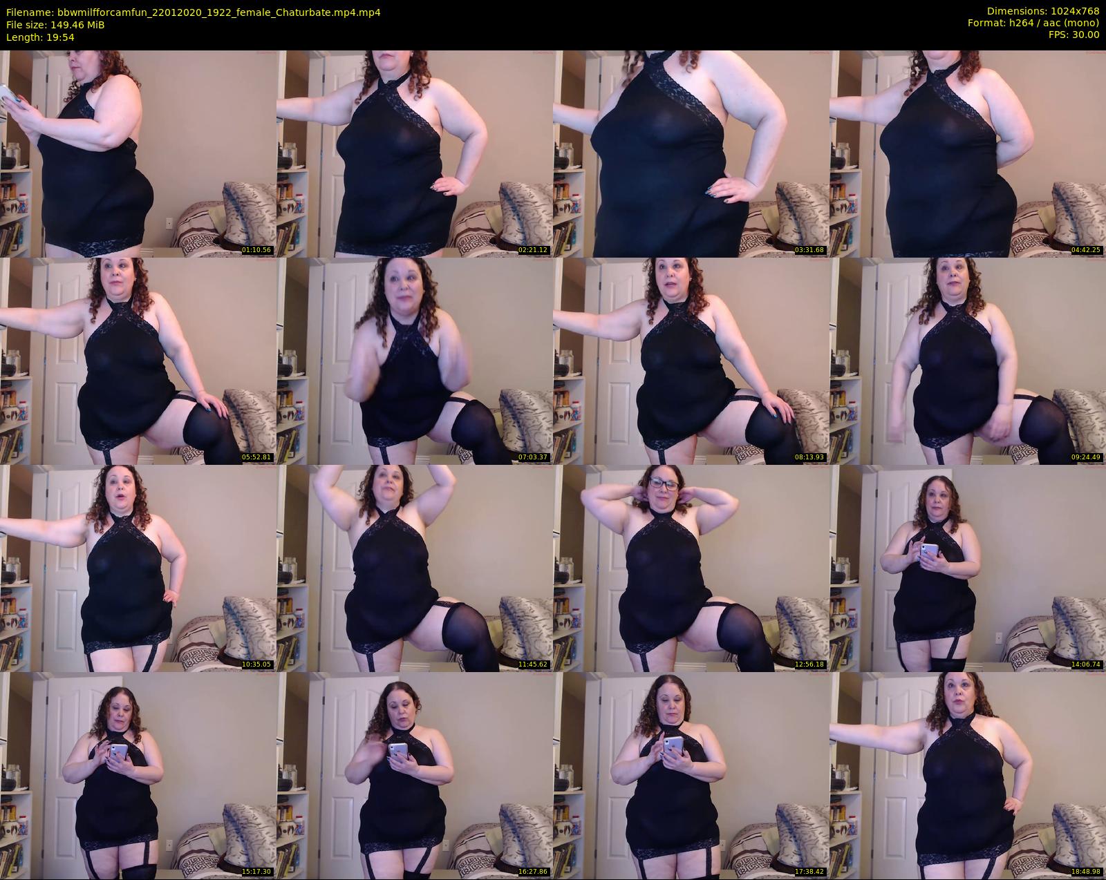 bbwmilfforcamfun — 20 minute Chaturbate female cam show recording, 720p, Jan 22, 2020