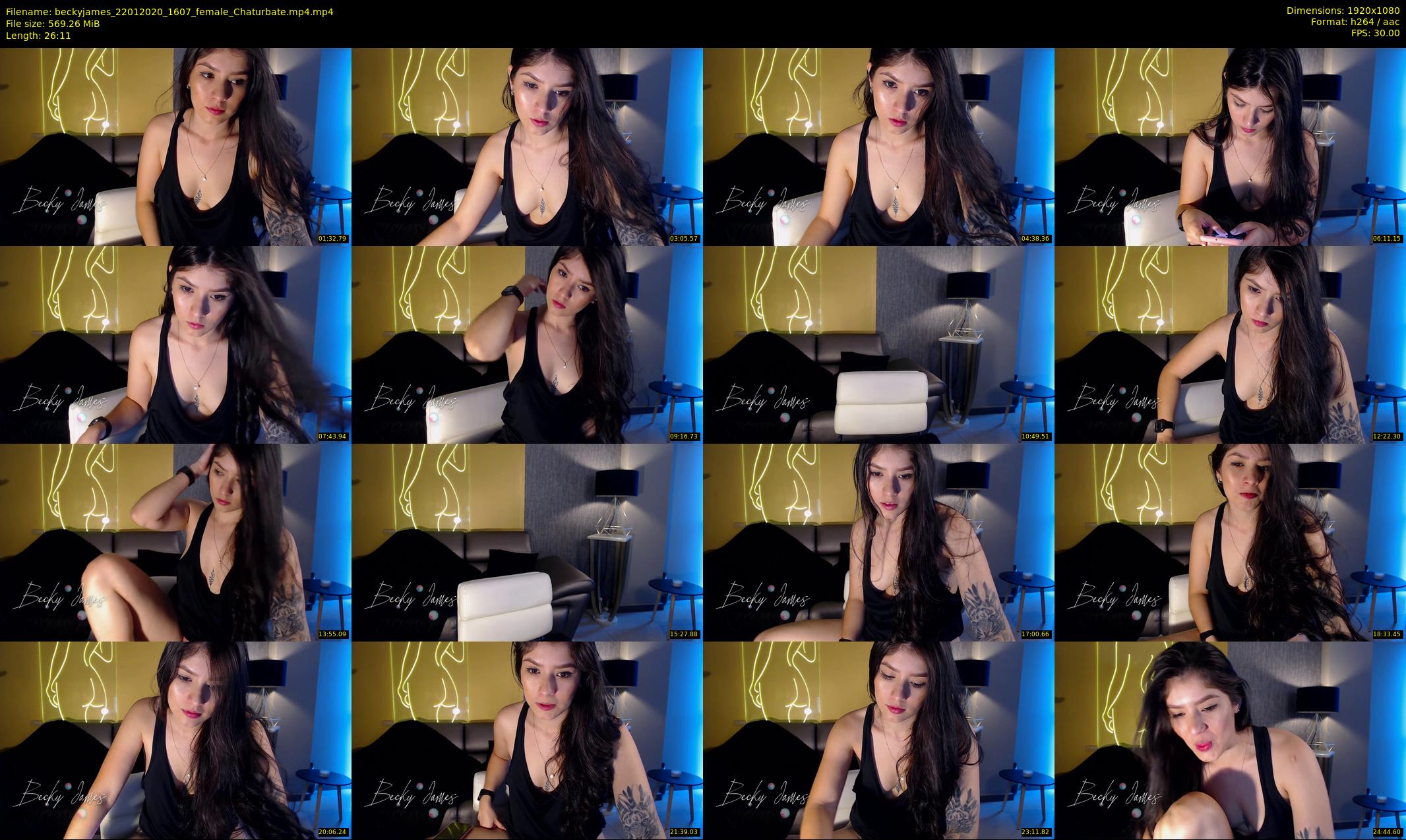 beckyjames — 27 minute Chaturbate female cam show recording, 1080p, Jan 22, 2020