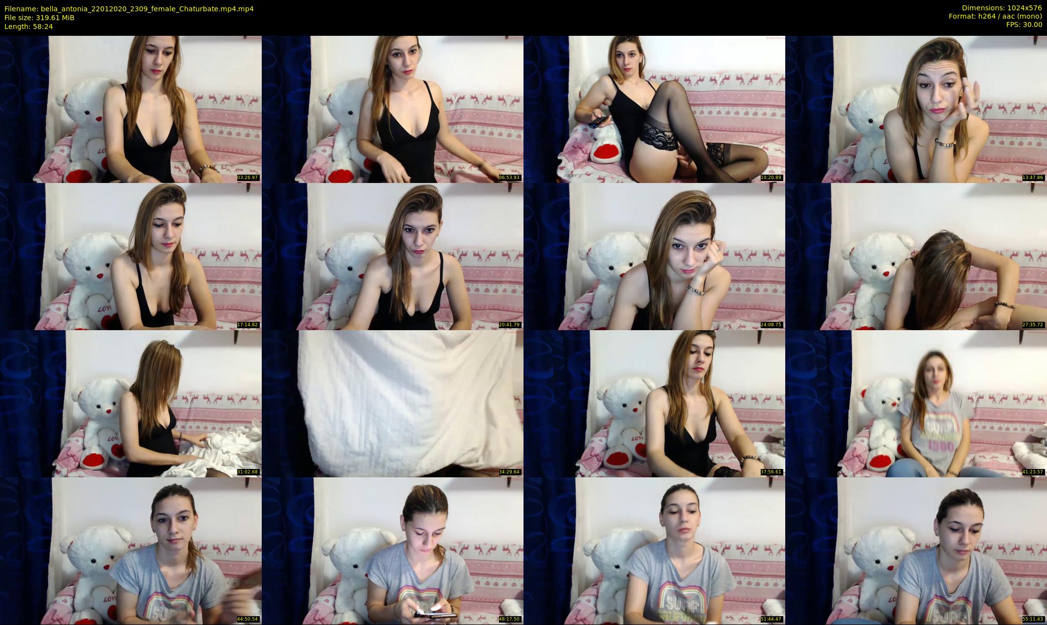 bella_antonia — 59 minute Chaturbate female cam show recording, 480p, Jan 22, 2020