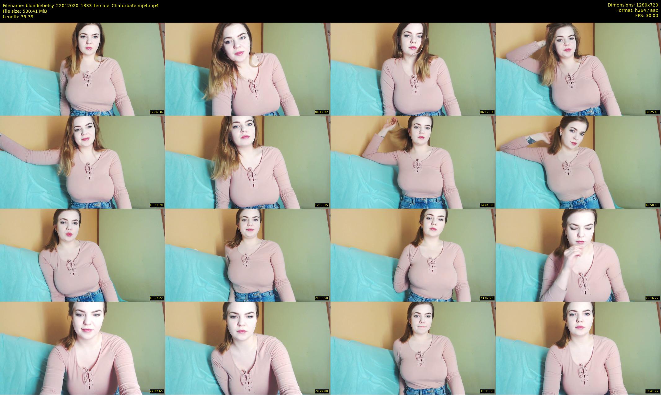 blondiebetsy — 36 minute Chaturbate female cam show recording, 720p, Jan 22, 2020