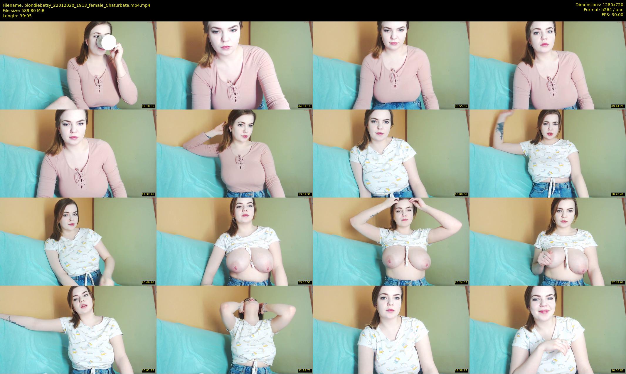 blondiebetsy — 40 minute Chaturbate female cam show recording, 720p, Jan 22, 2020