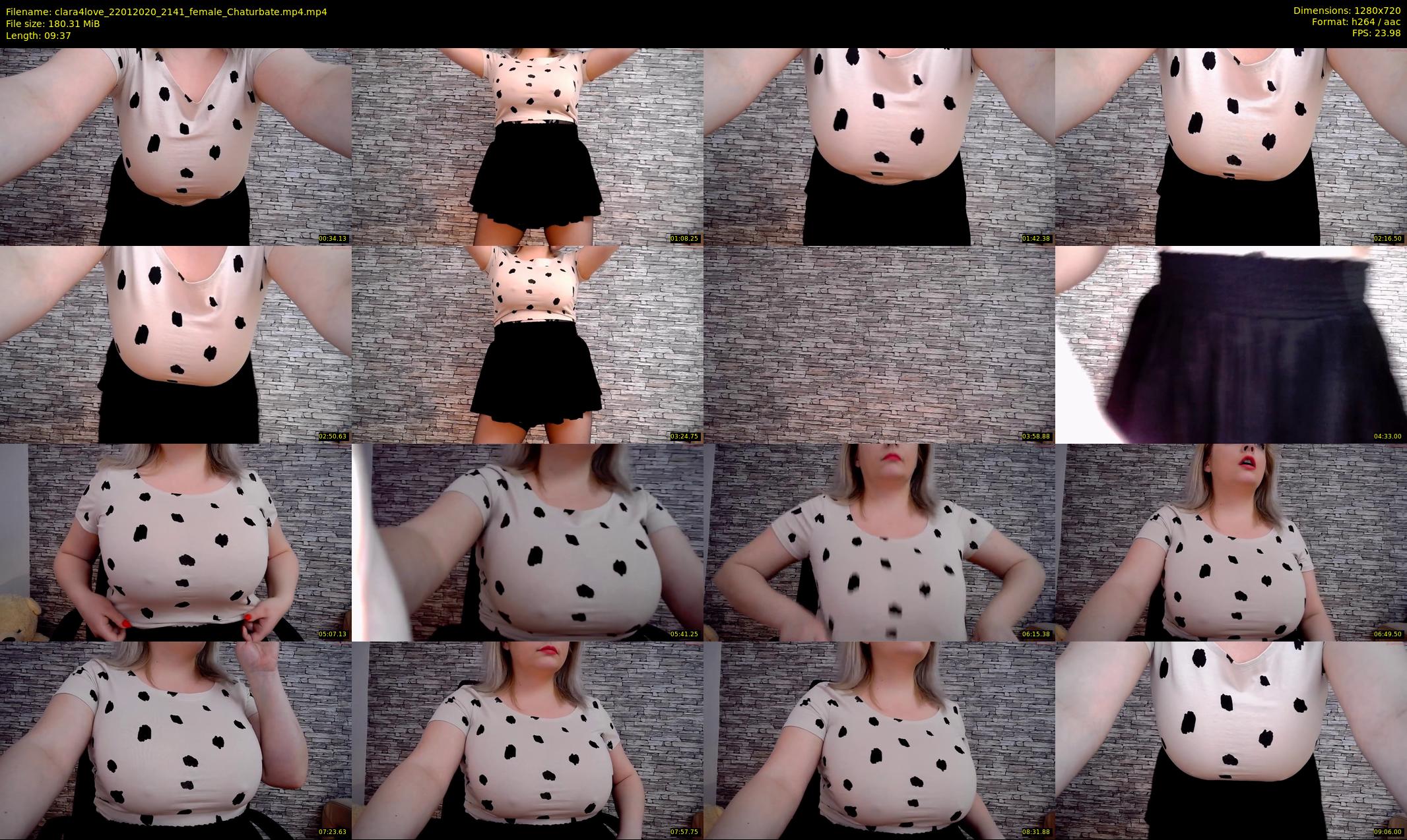 clara4love — 10 minute Chaturbate female cam show recording, 720p, Jan 22, 2020