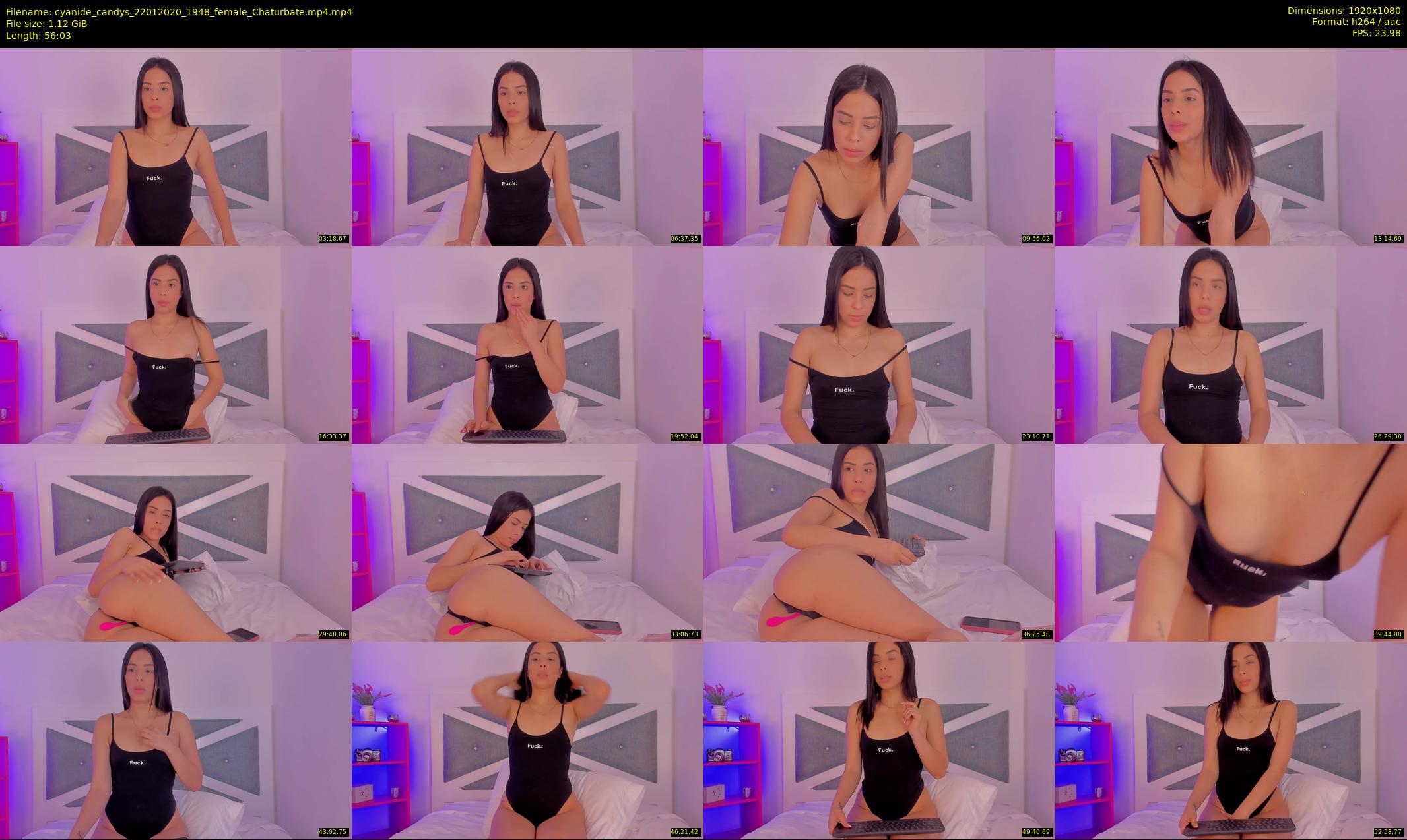 cyanide_candys — 57 minute Chaturbate female cam show recording, 1080p, Jan 22, 2020