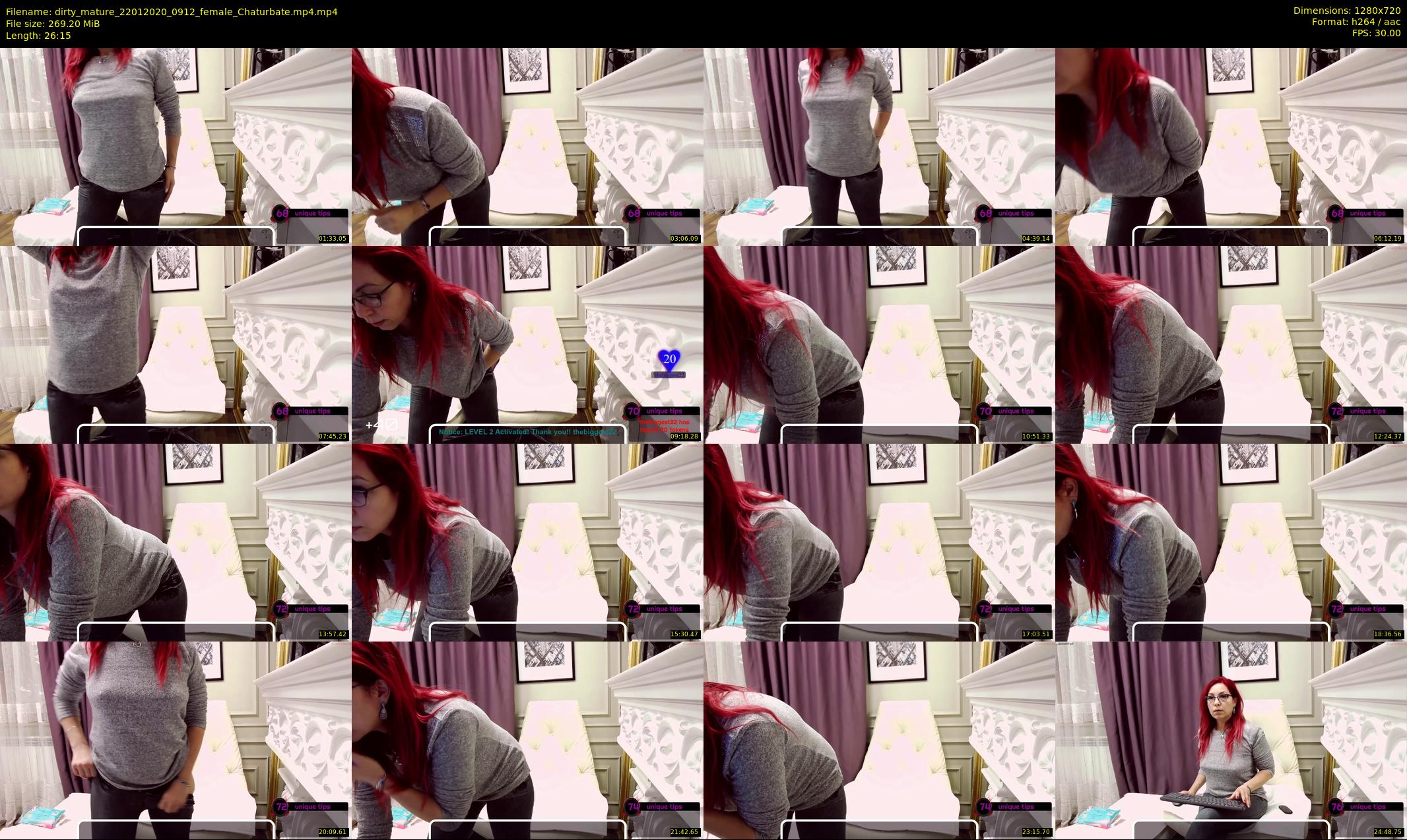dirty_mature — 27 minute Chaturbate female cam show recording, 720p, Jan 22, 2020