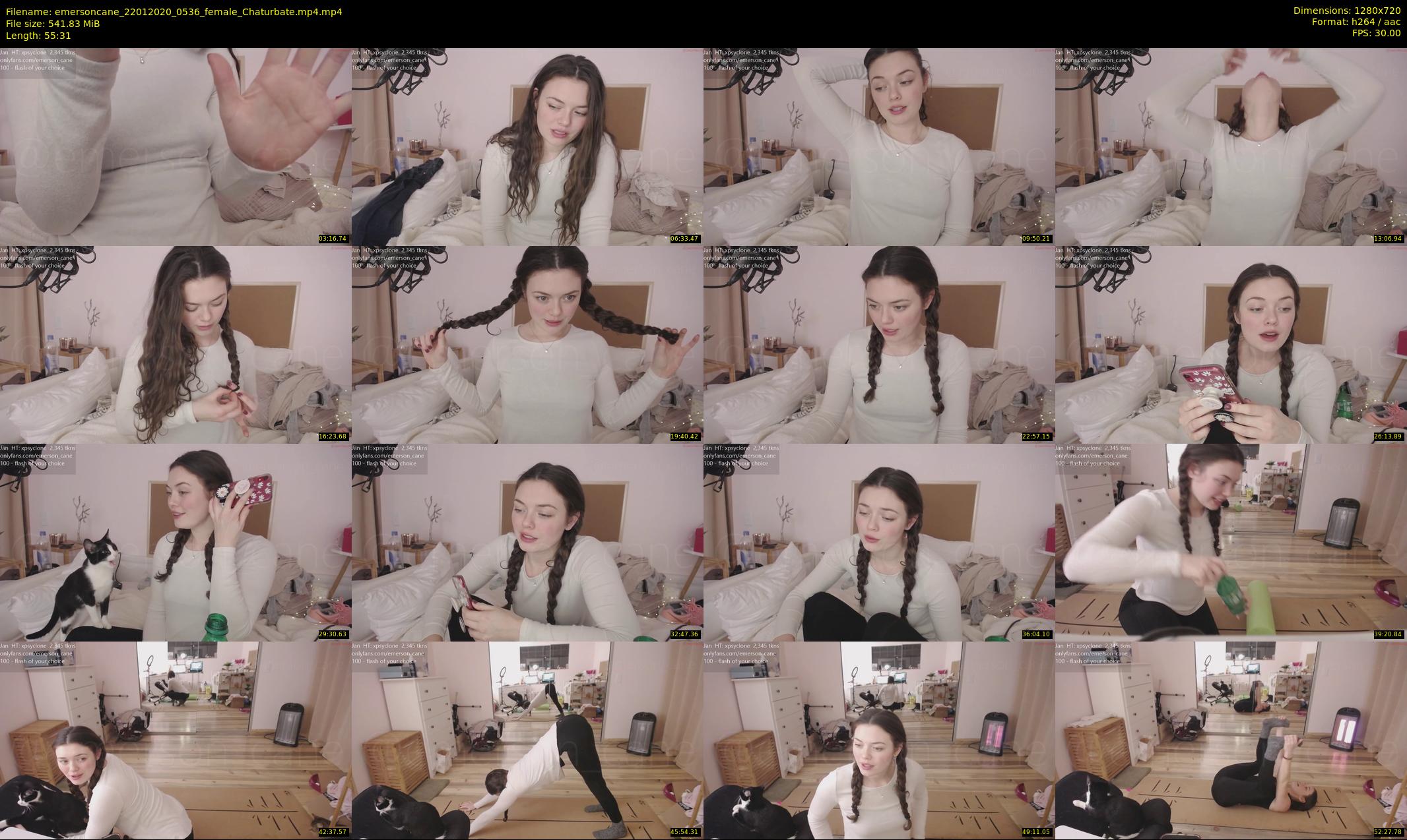emersoncane — 56 minute Chaturbate female cam show recording, 720p, Jan 22, 2020