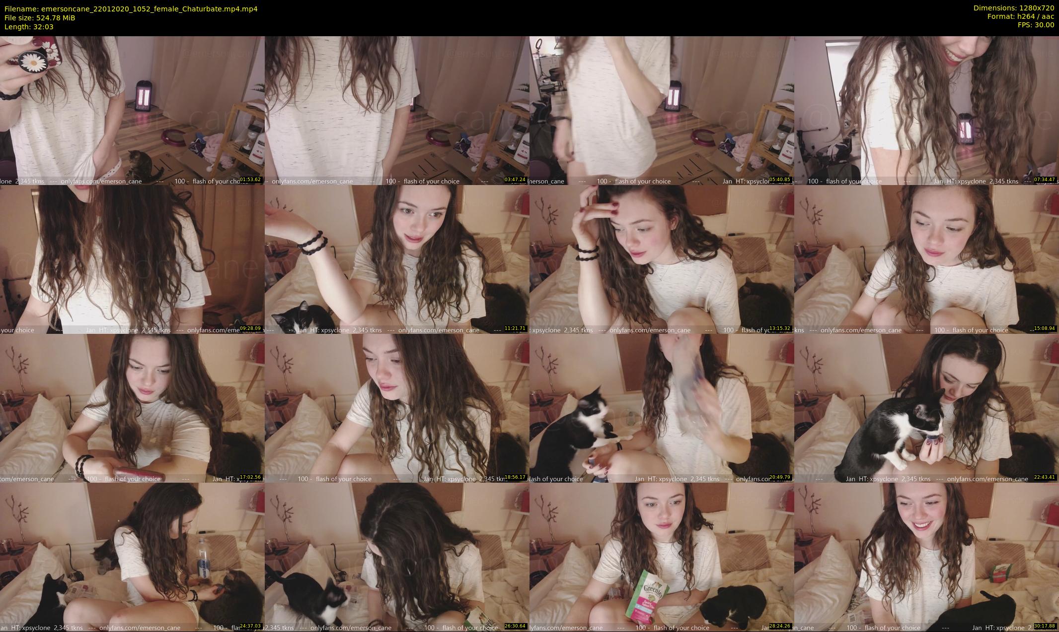 emersoncane — 33 minute Chaturbate female cam show recording, 720p, Jan 22, 2020