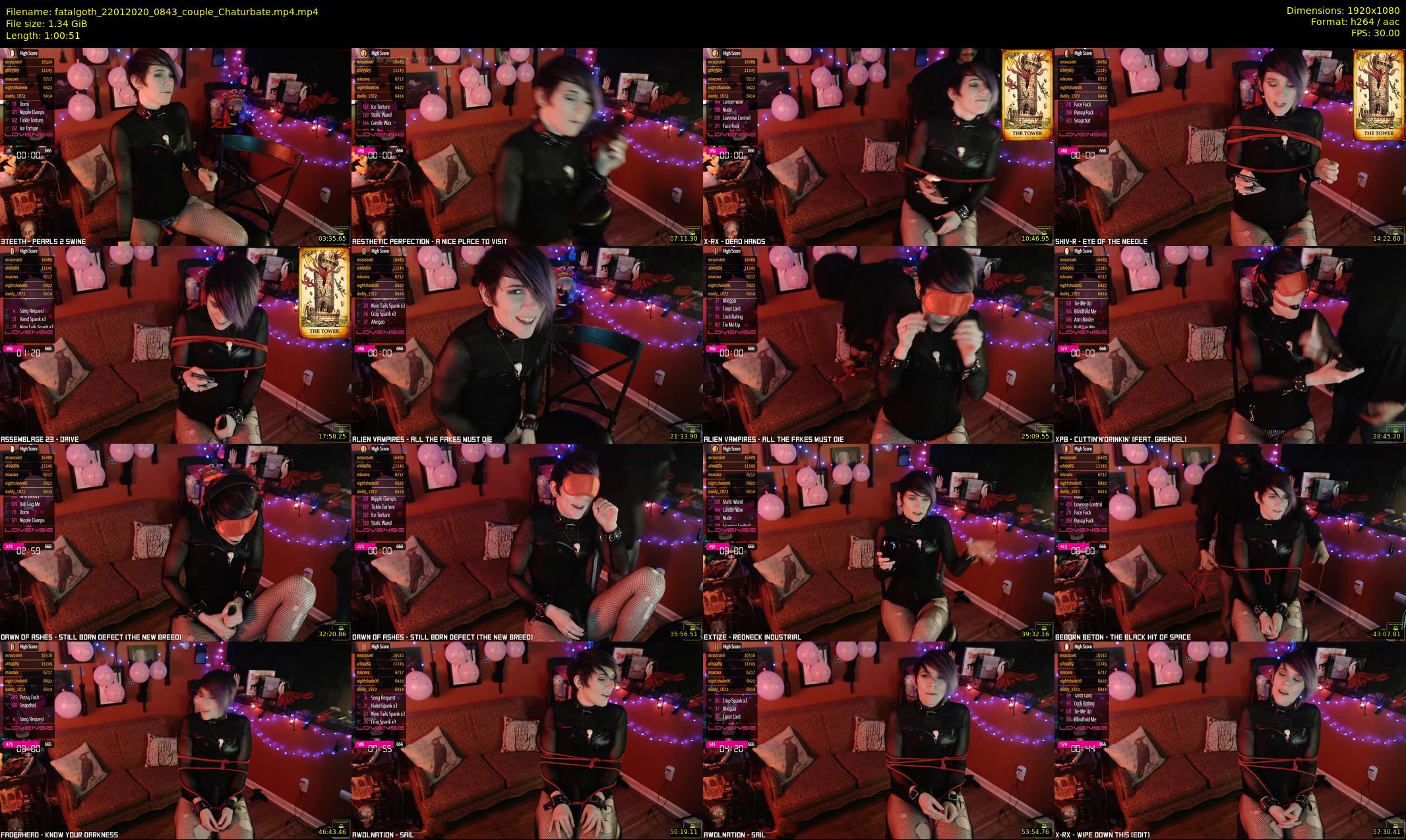 fatalgoth — 61 minute Chaturbate couple cam show recording, 1080p, Jan 22, 2020