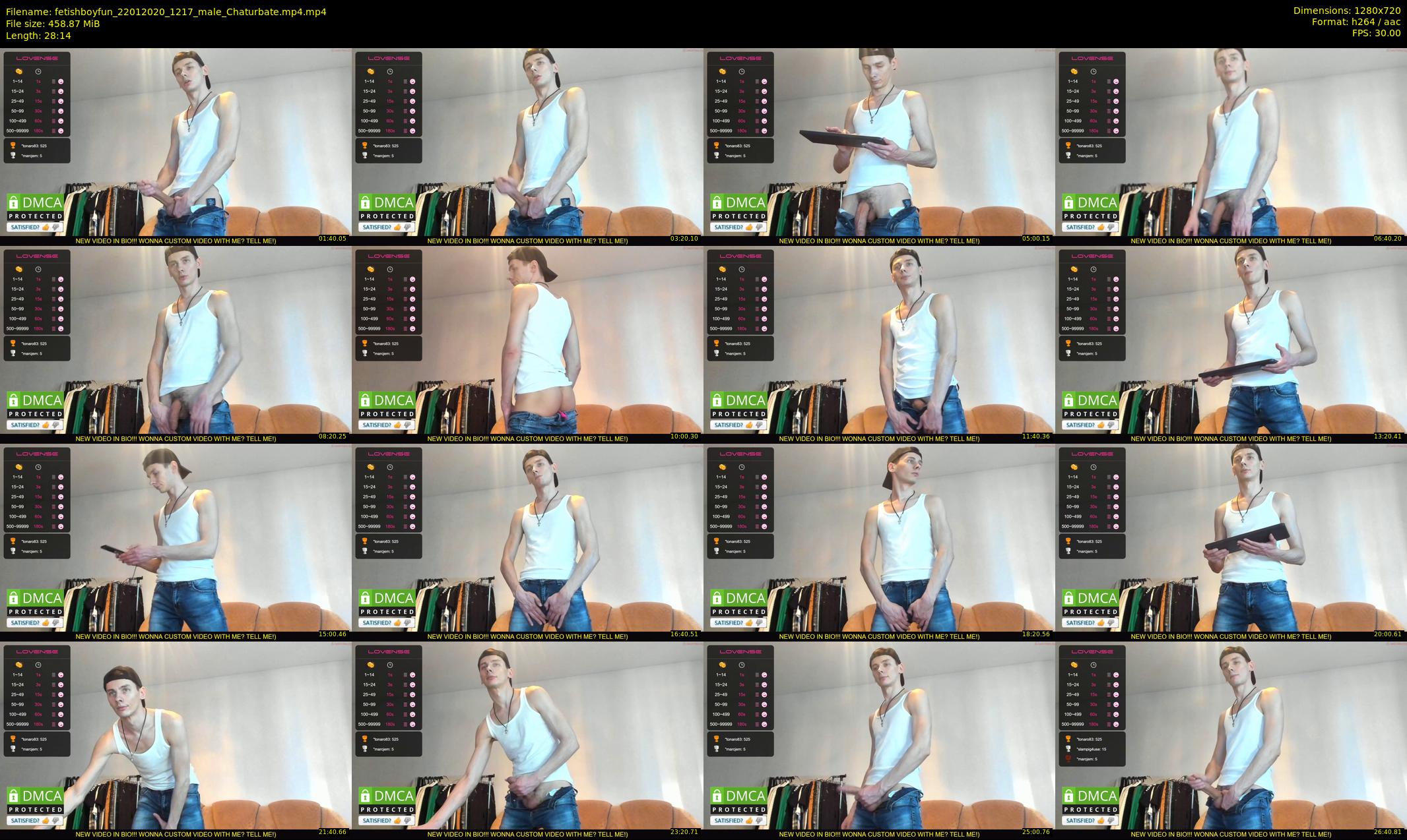 fetishboyfun — 29 minute Chaturbate male cam show recording, 720p, Jan 22, 2020
