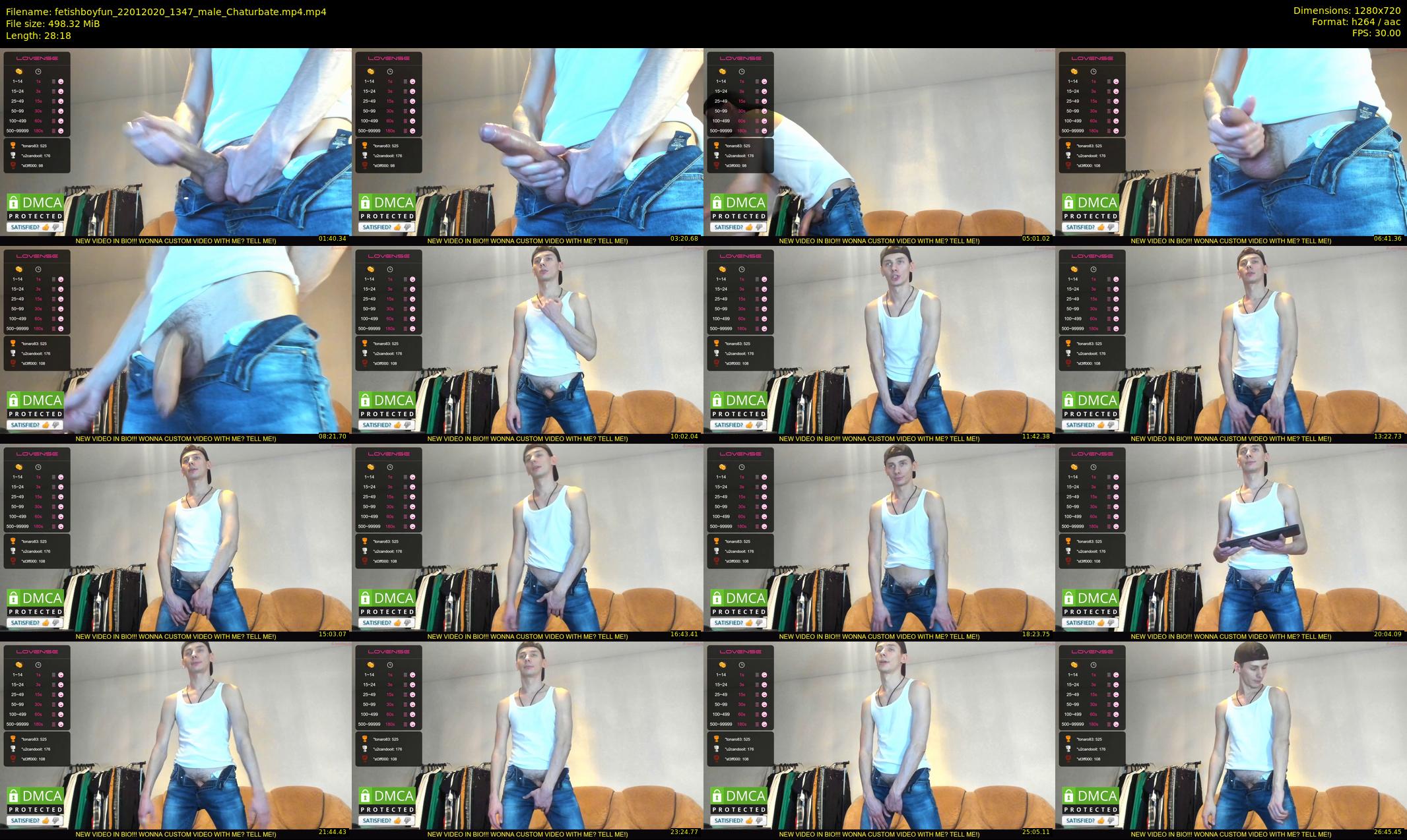 fetishboyfun — 29 minute Chaturbate male cam show recording, 720p, Jan 22, 2020