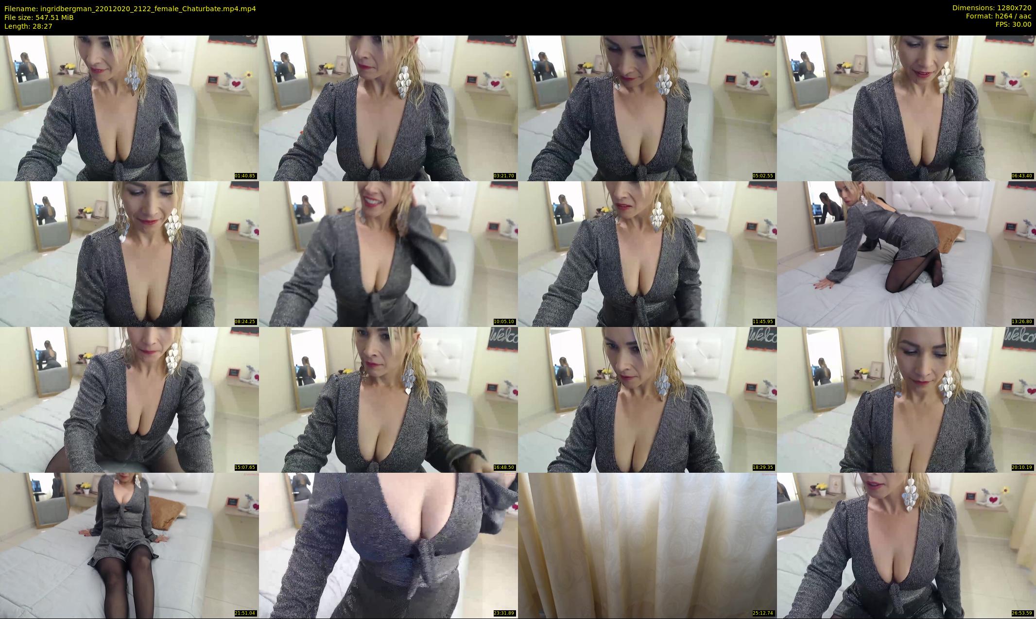 ingridbergman — 29 minute Chaturbate female cam show recording, 720p, Jan 22, 2020