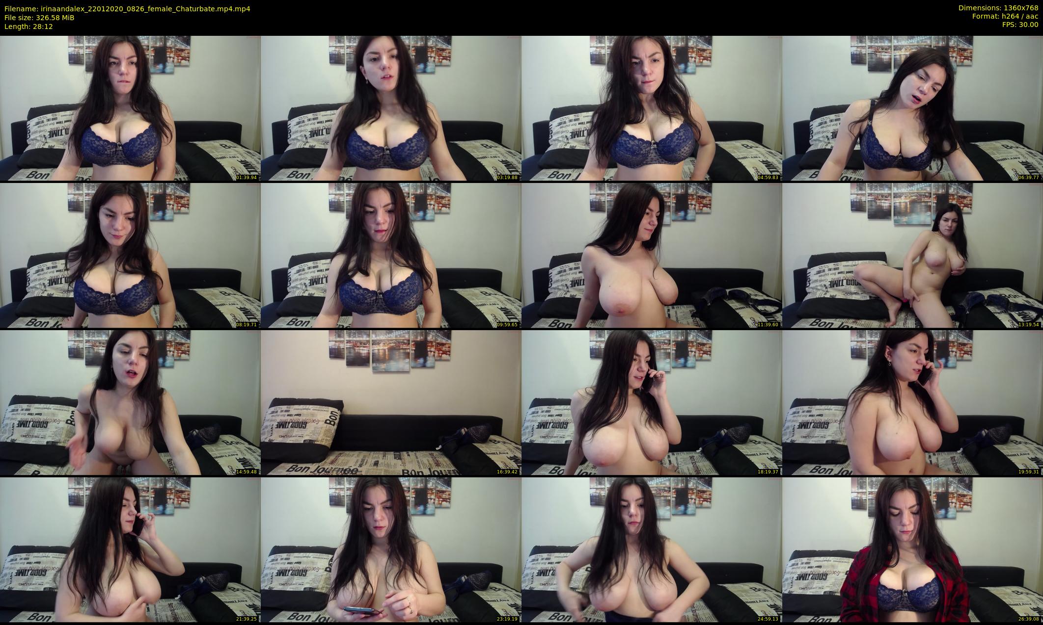 irinaandalex — 29 minute Chaturbate couple cam show recording, 720p, Jan 22, 2020