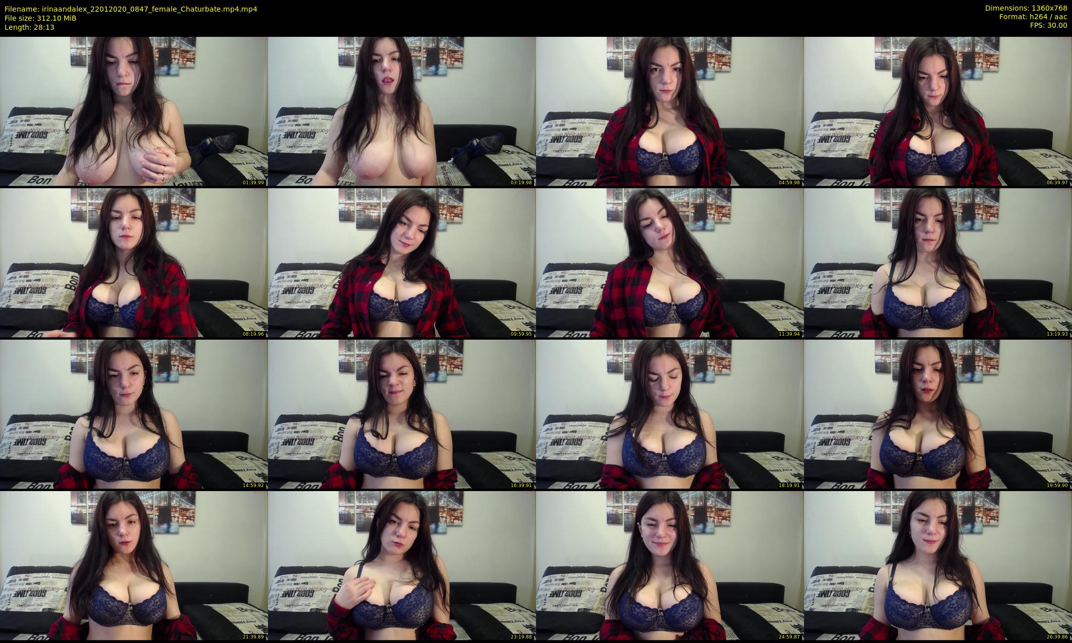 irinaandalex — 29 minute Chaturbate couple cam show recording, 720p, Jan 22, 2020