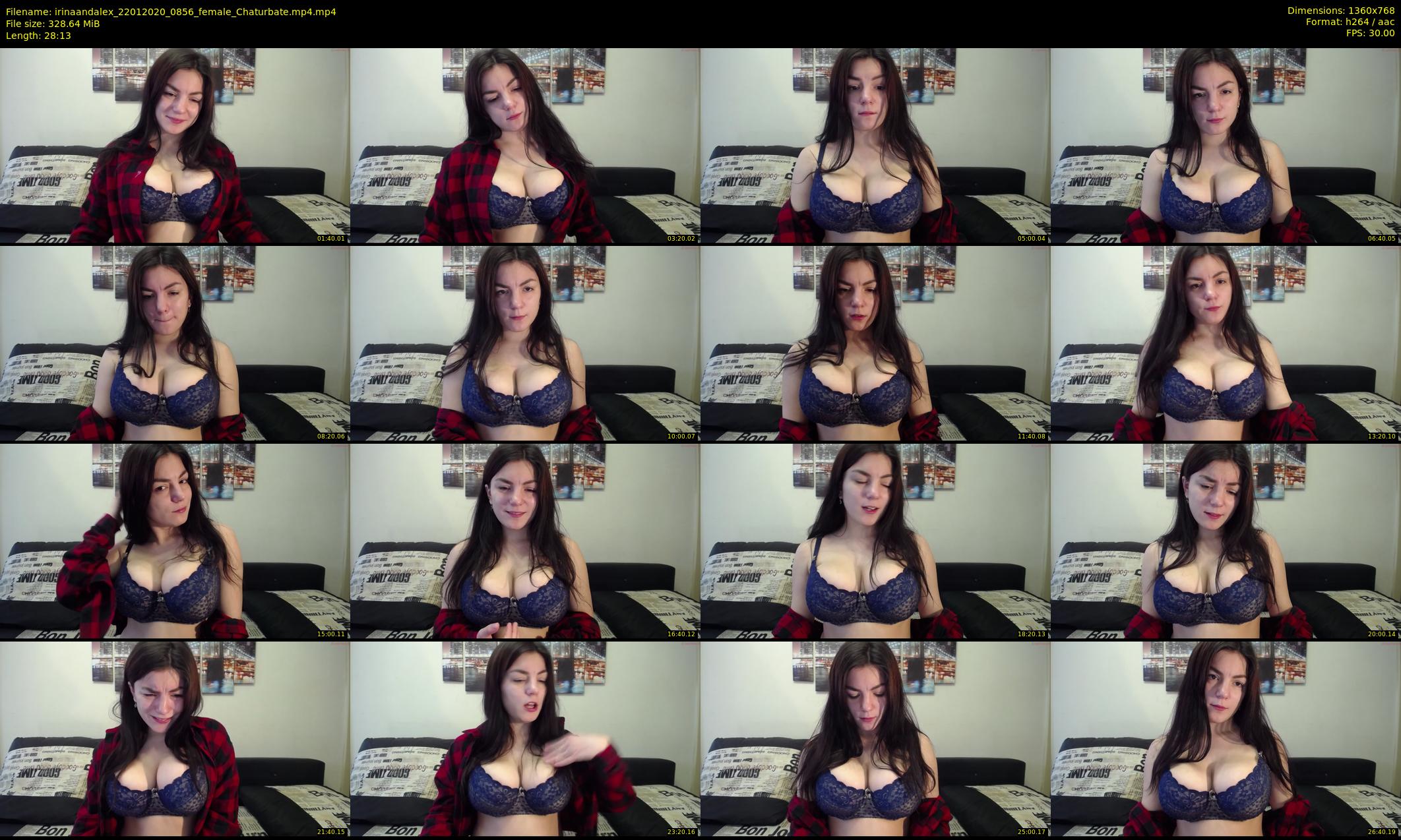 irinaandalex — 29 minute Chaturbate couple cam show recording, 720p, Jan 22, 2020