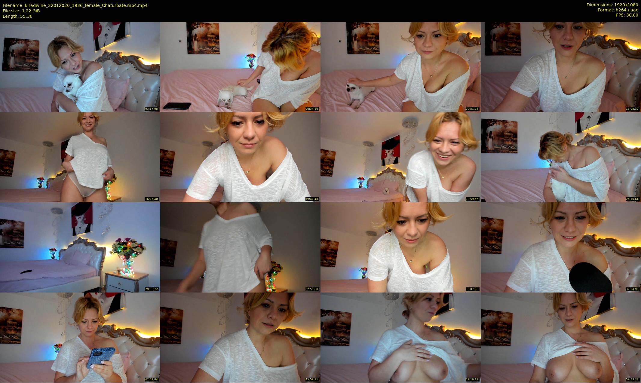 kiradivine — 56 minute Chaturbate female cam show recording, 1080p, Jan 22, 2020